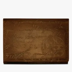 Berluti Porte-Cartes Imbuia En Cuir Scritto | Porte-cartes
