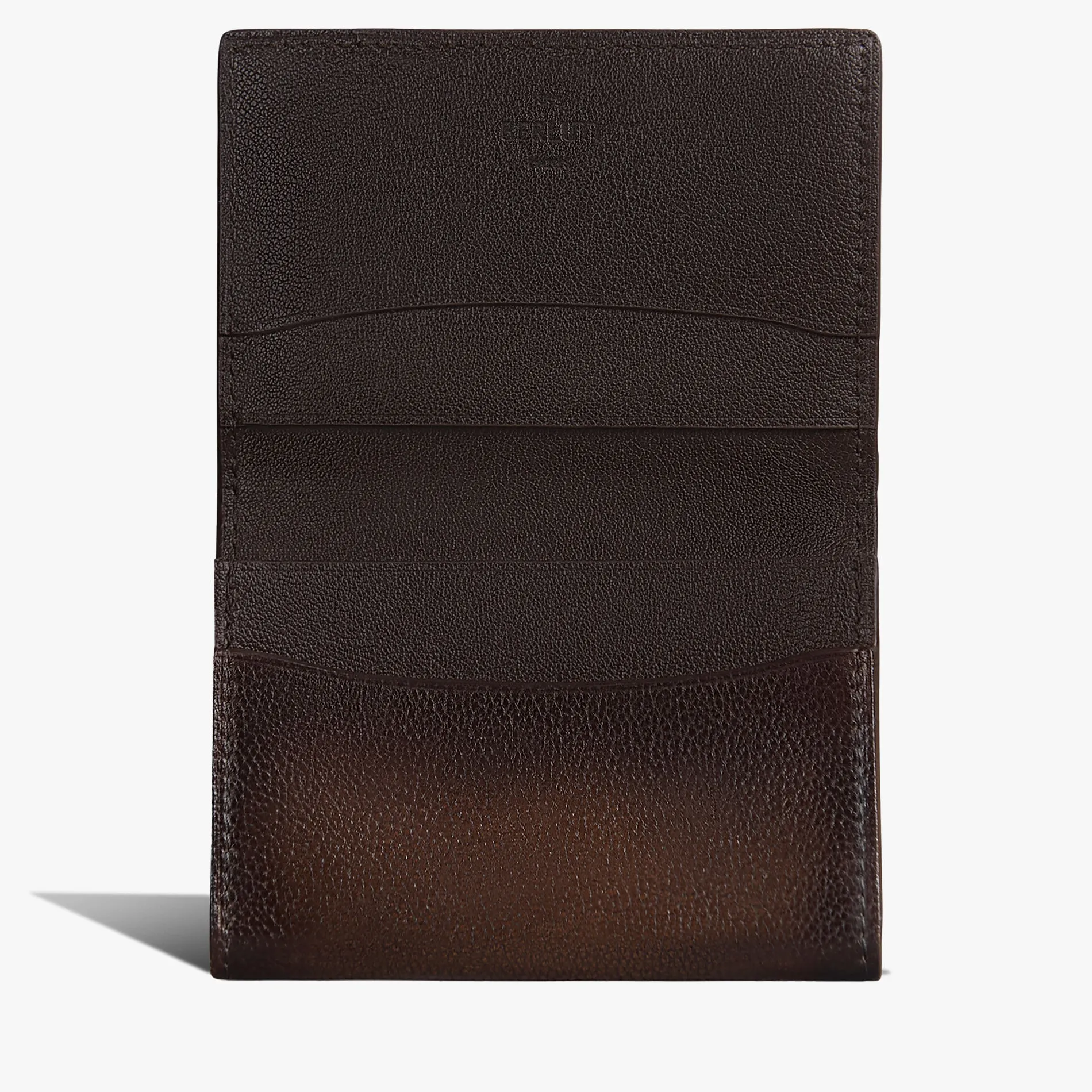 Berluti Porte-Cartes Imbuia En Cuir Scritto | Porte-cartes