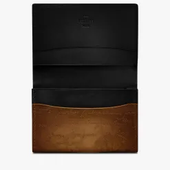 Berluti Porte-Cartes Imbuia En Cuir Scritto | Porte-cartes