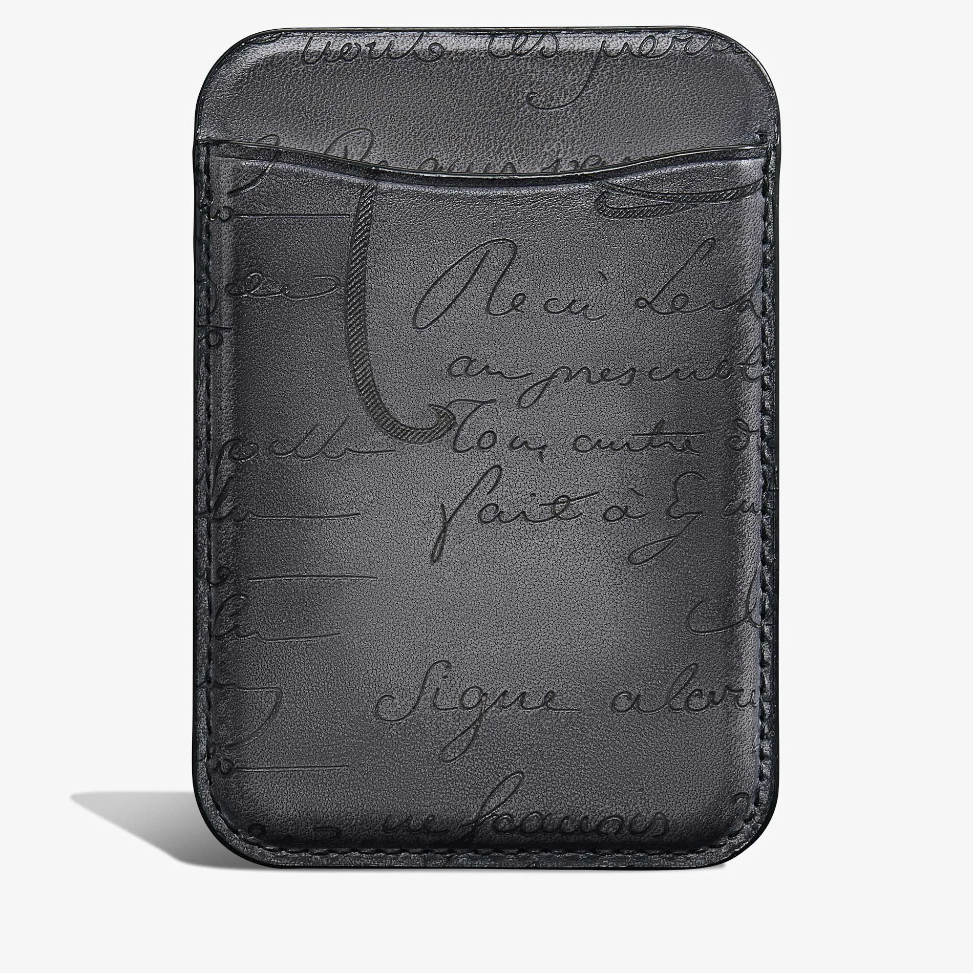 Berluti Porte-cartes Magnétique En Cuir Scritto | Porte-cartes | Housses & Étuis