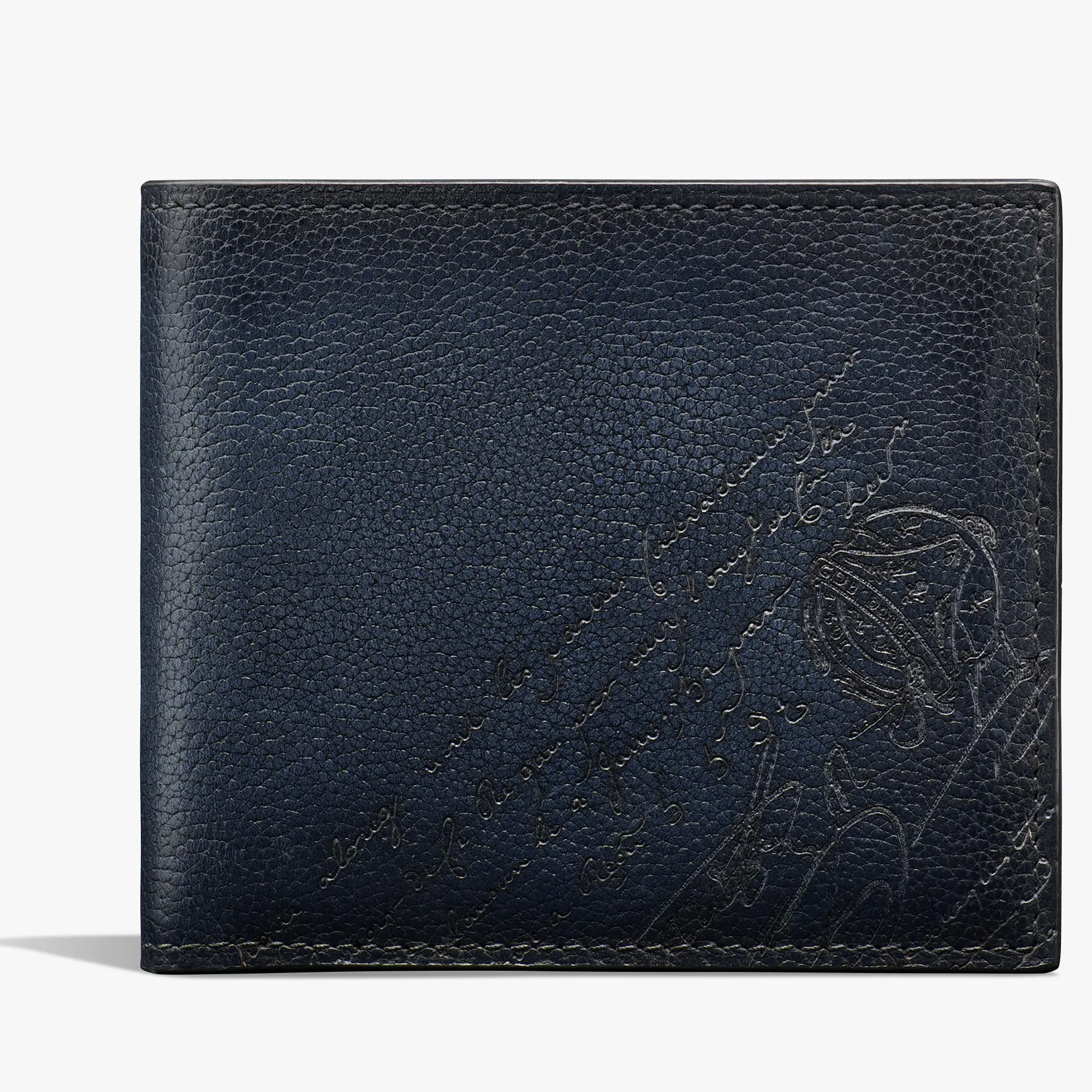 Berluti Portefeuille Compact Makore En Cuir Scritto | Portefeuilles