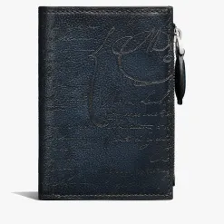 Berluti Portefeuille Compact P&eacute;riple En Cuir Scritto | Portefeuilles