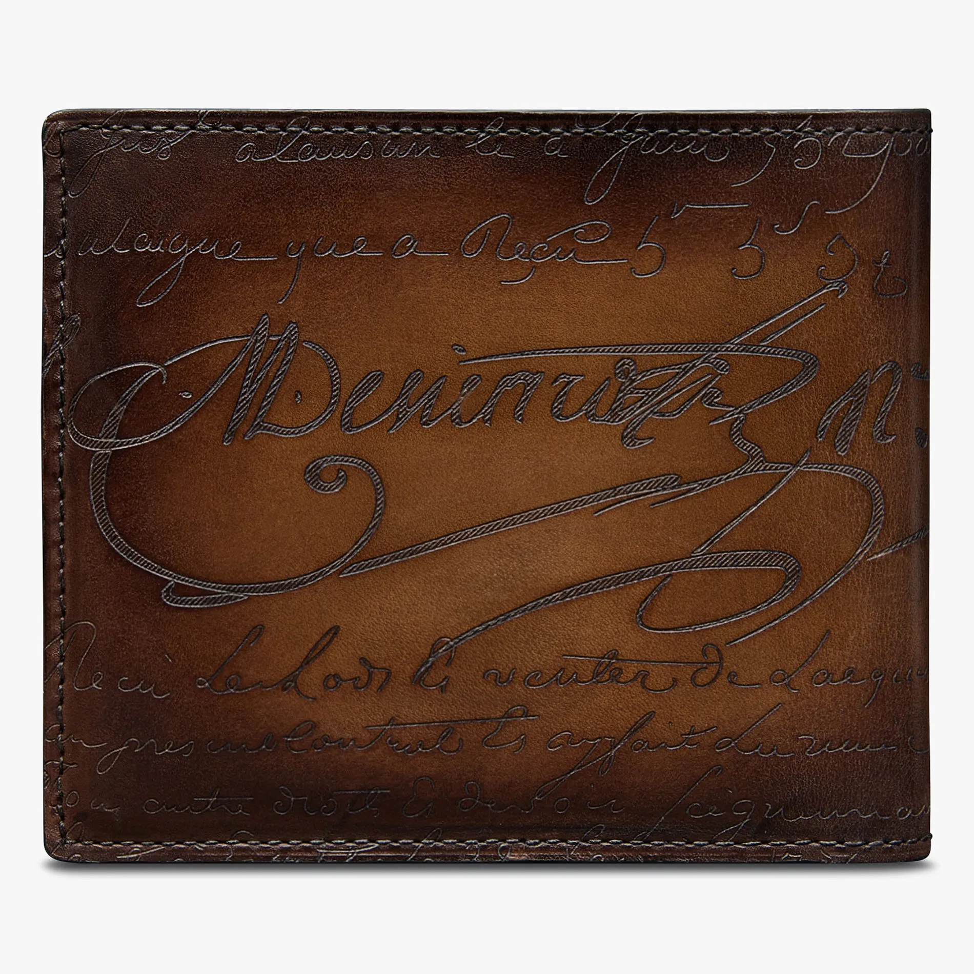 Berluti Portefeuille Makore 2 en 1 En Cuir Scritto | Portefeuilles