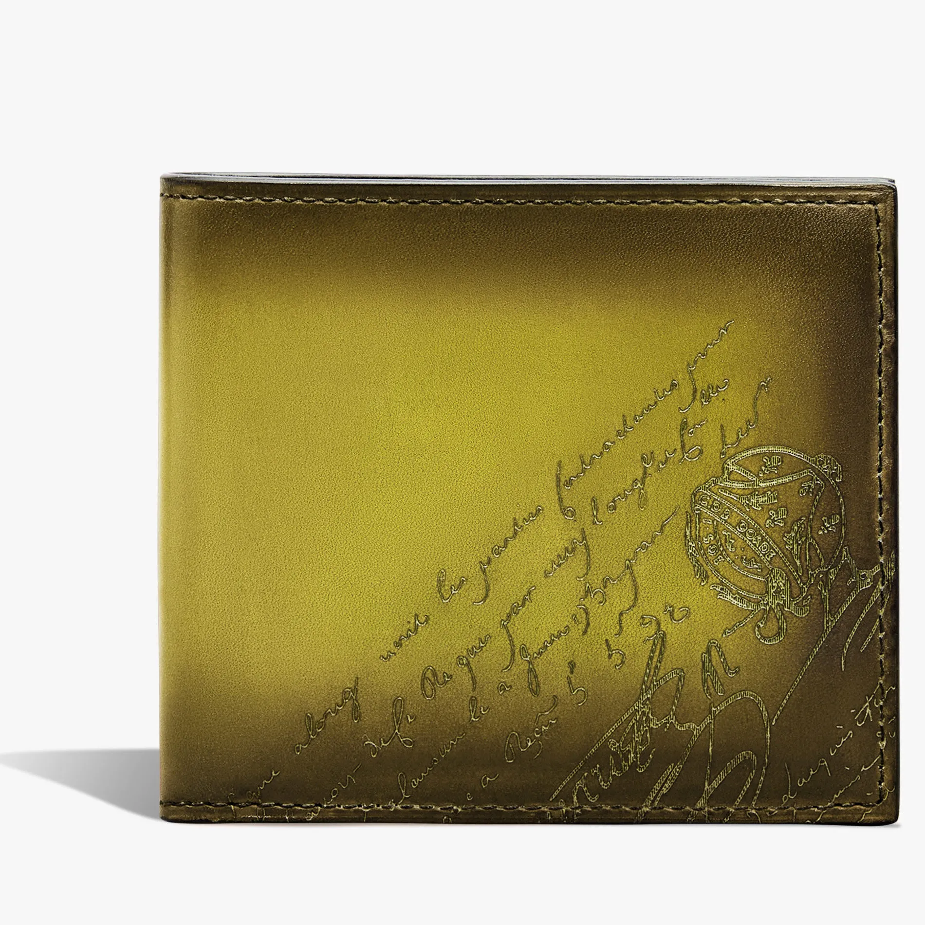 Berluti Portefeuille Makore En Cuir Scritto | Portefeuilles