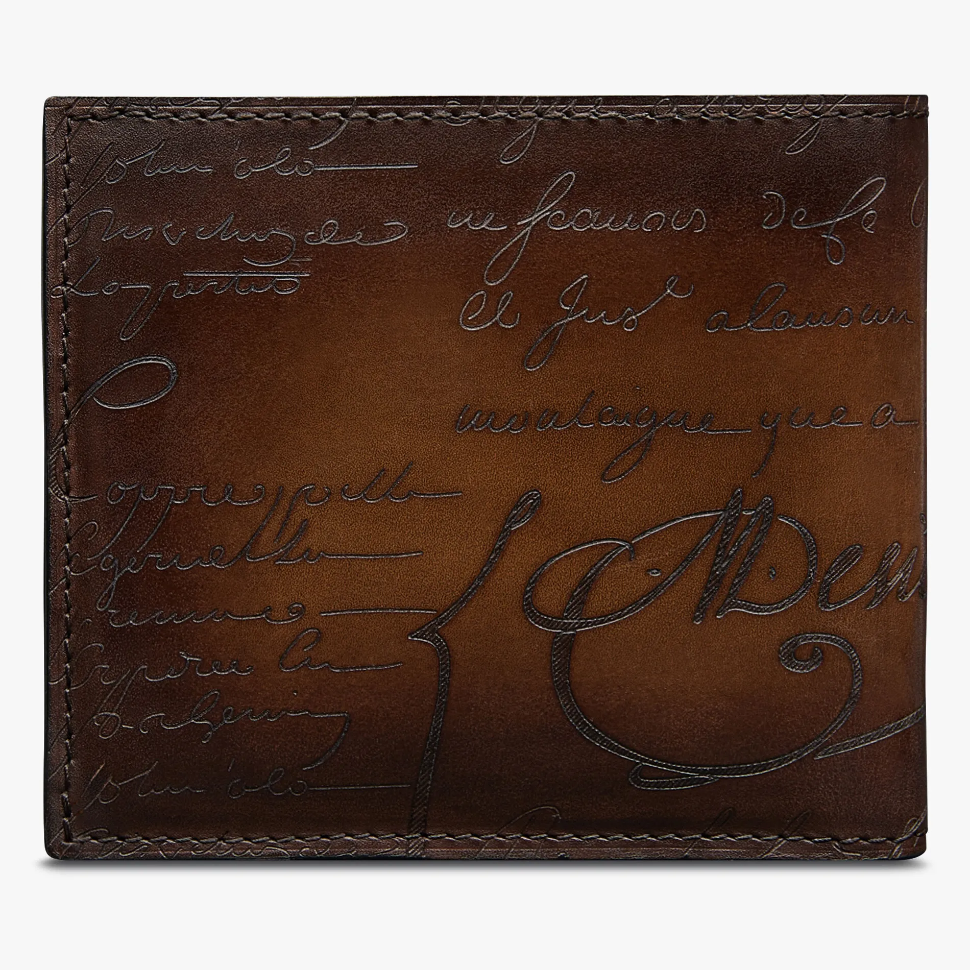 Berluti Portefeuille Makore En Cuir Scritto | Portefeuilles