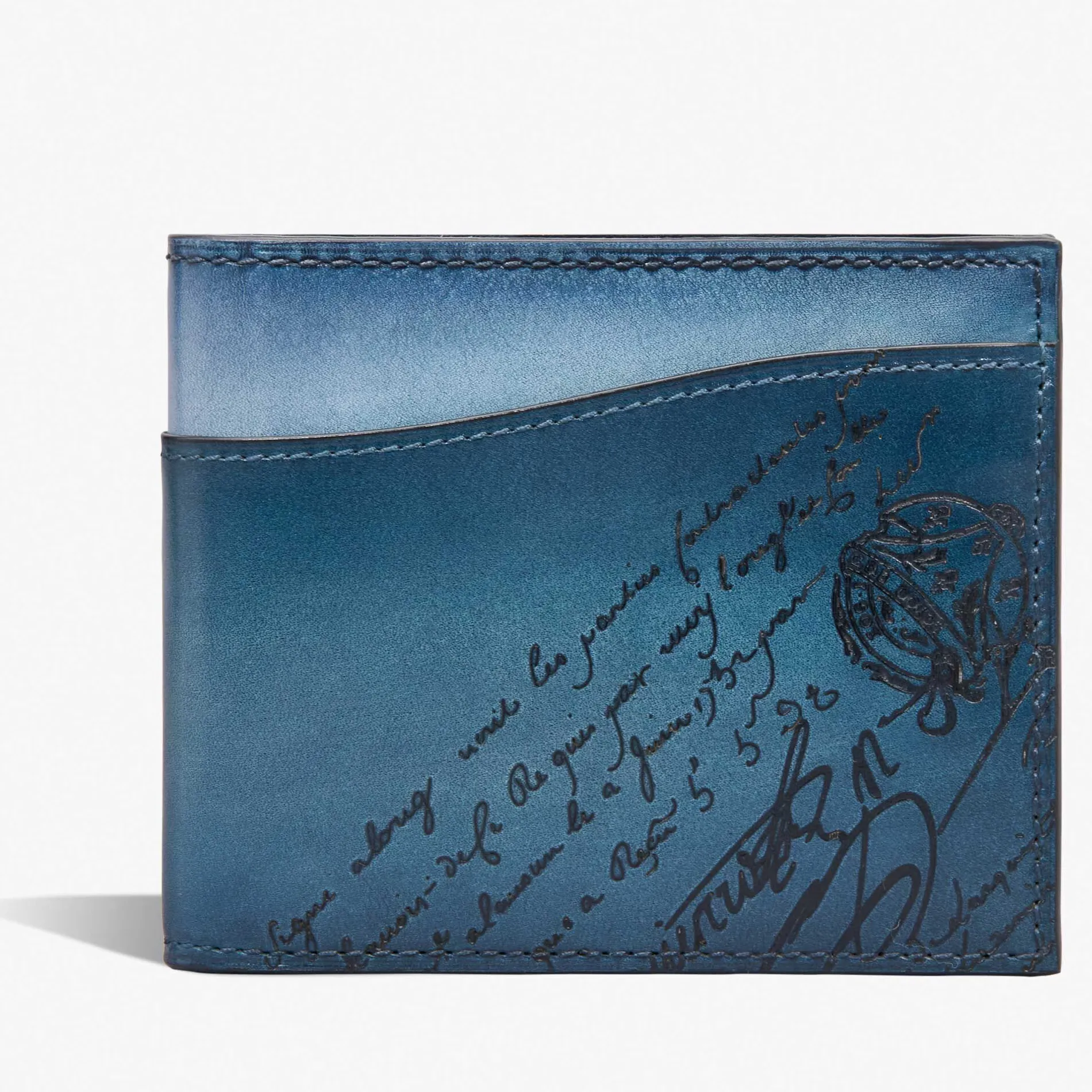 Berluti Portefeuille Makore Slim En Cuir Scritto Swipe | Portefeuilles