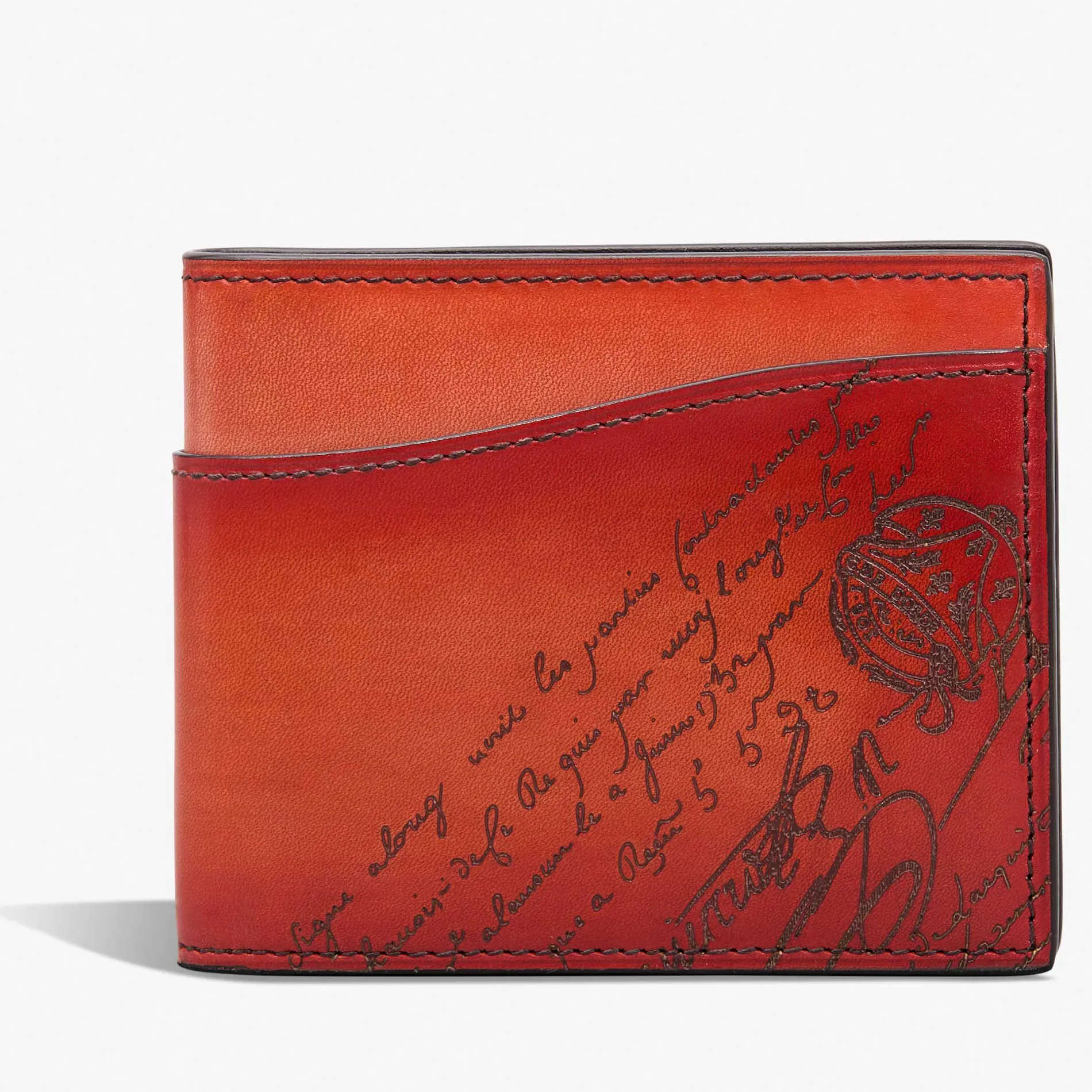 Berluti Portefeuille Makore Slim En Cuir Scritto Swipe | Portefeuilles