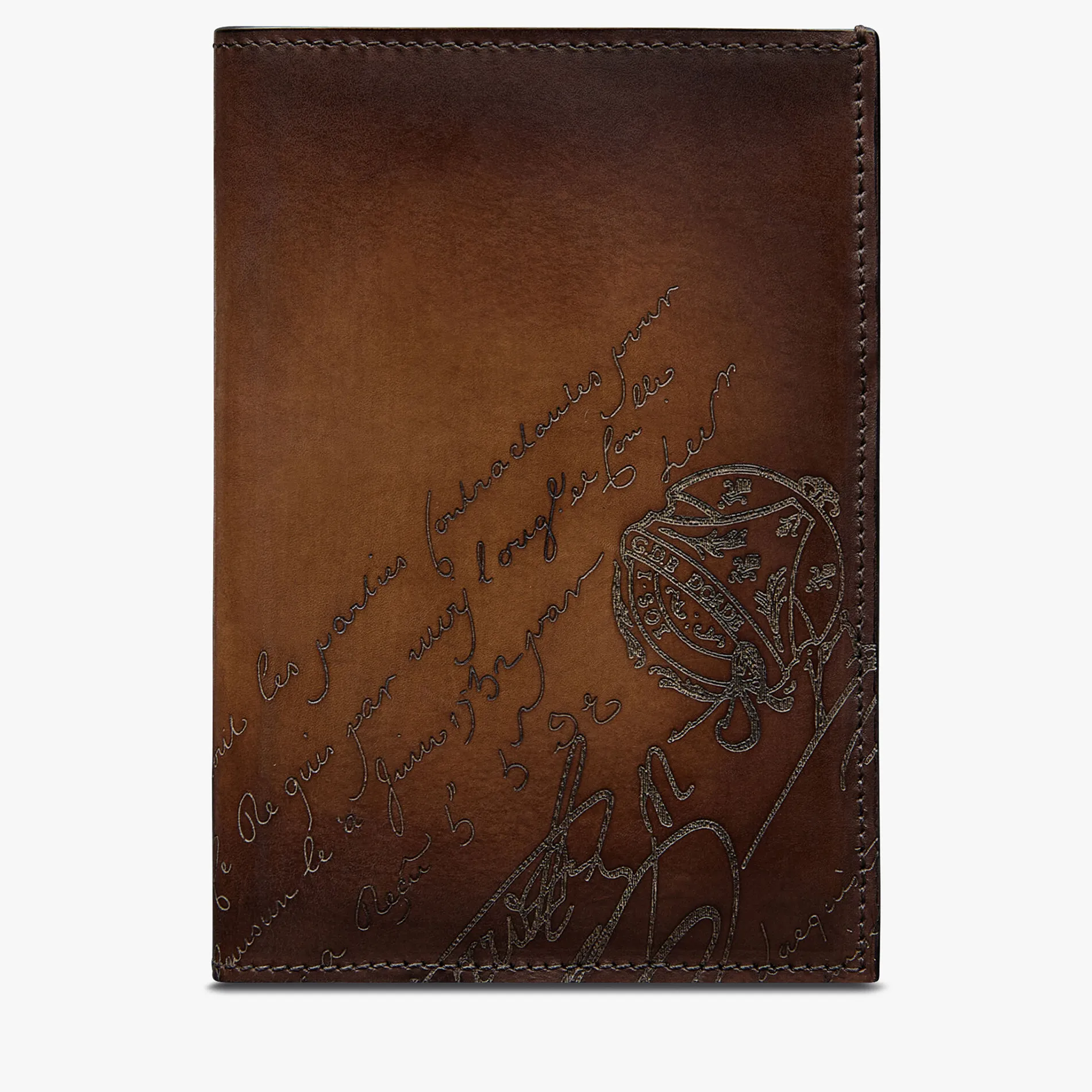 Berluti Porte-Passeport Escale En Cuir Scritto Swipe | Housses & Étuis