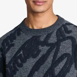 Berluti Pull Avec Jacquard Scritto Marbeuf | Maille & Sweatshirts