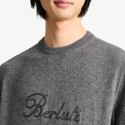 Berluti Pull En Cachemire Avec Broderie Thabor | Maille & Sweatshirts
