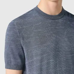 Berluti Pull Manches Courtes L&eacute;ger En Laine Avec Jacquard Scritto | Maille & Sweatshirts