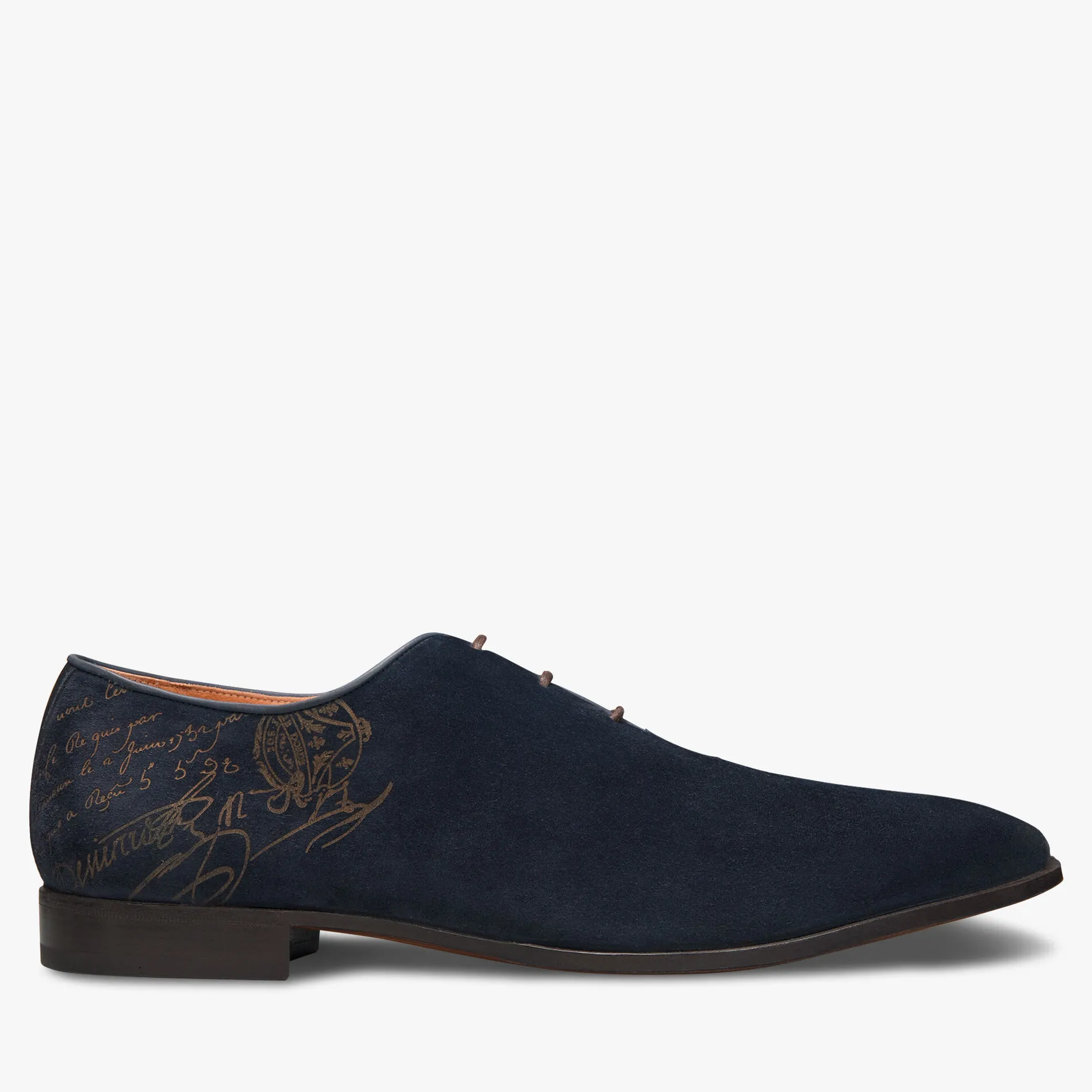 Berluti Richelieu Alessandro D&eacute;mesure En Cuir Camoscio Scritto | Richelieus & Derbies