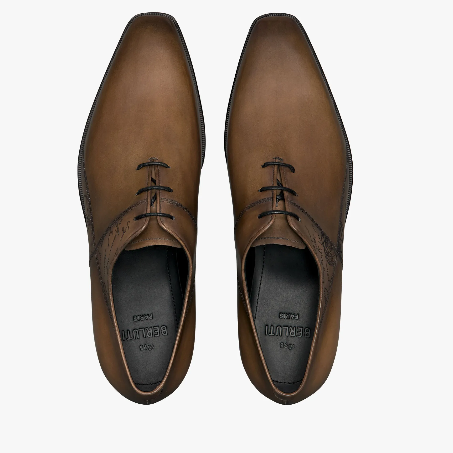 Berluti Richelieu Alessandro D&eacute;mesure Patchwork En Cuir Scritto | Richelieus & Derbies