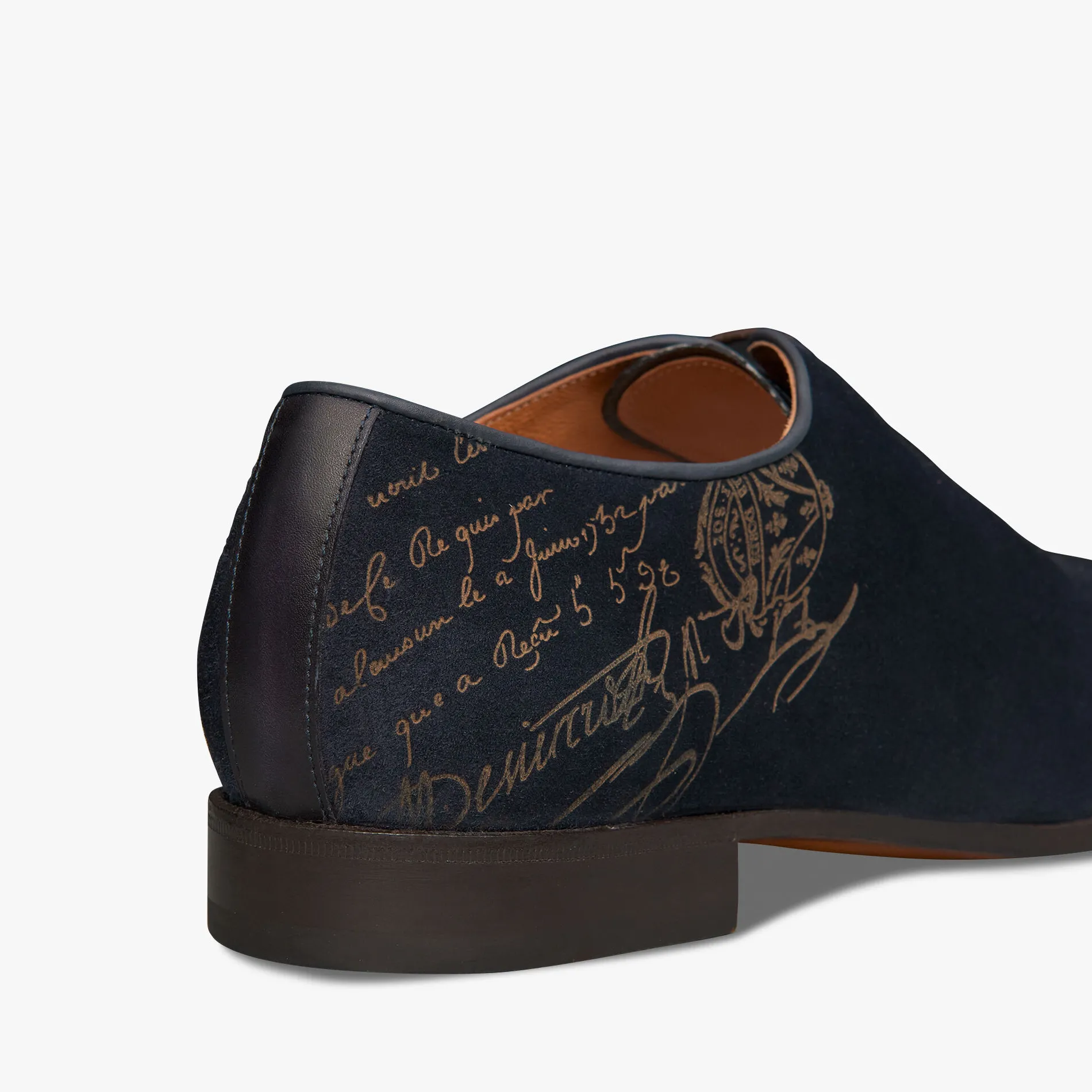 Berluti Richelieu Alessandro D&eacute;mesure En Cuir Camoscio Scritto | Richelieus & Derbies
