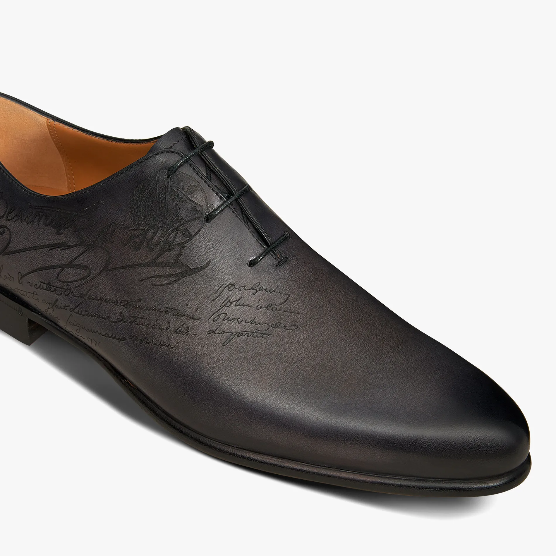 Berluti Richelieu Alessandro Galet En Cuir Scritto | Richelieus & Derbies