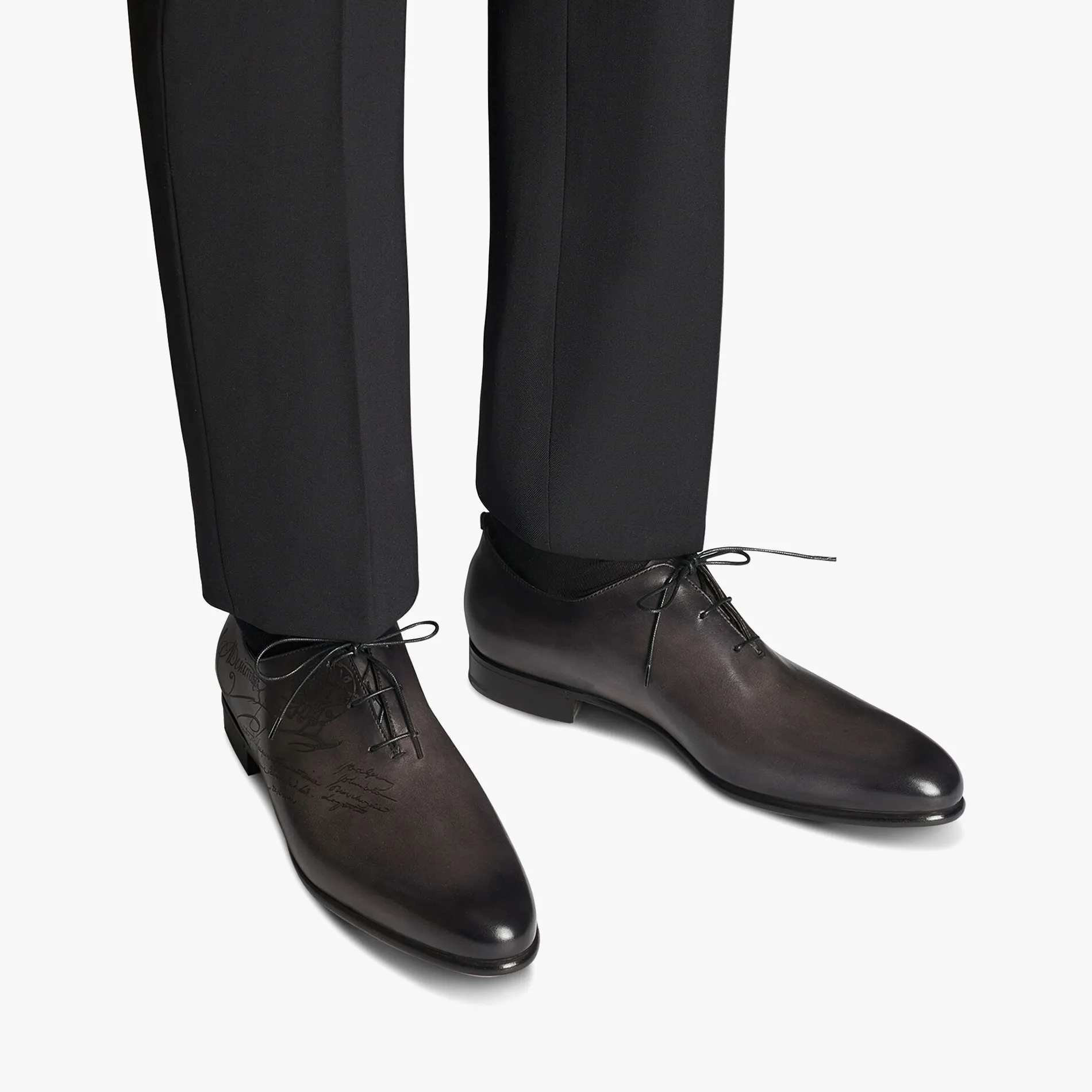 Berluti Richelieu Alessandro Galet En Cuir Scritto | Richelieus & Derbies