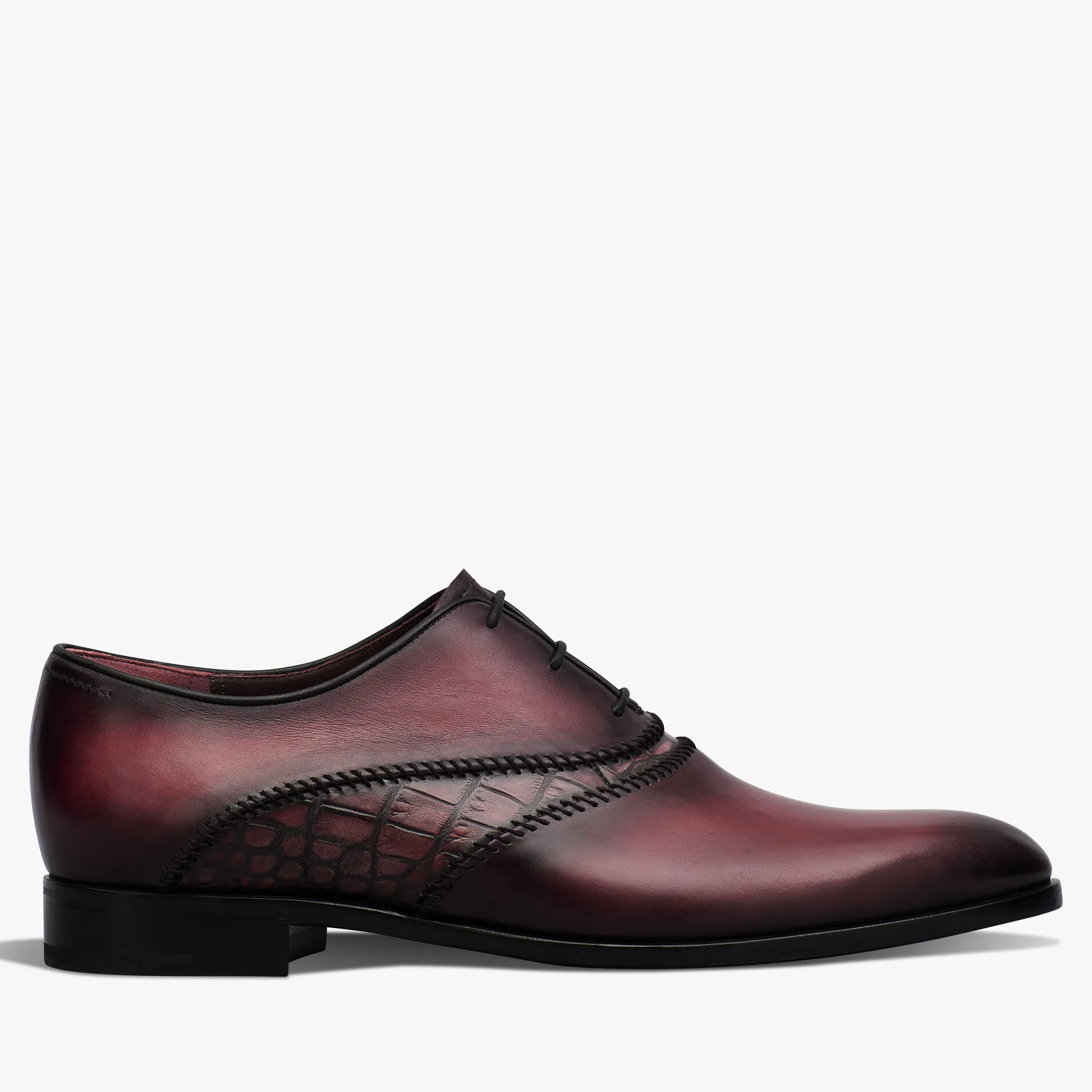 Berluti Richelieu Rapiécé-Reprisé en cuir et cuir d'alligator | Richelieus & Derbies