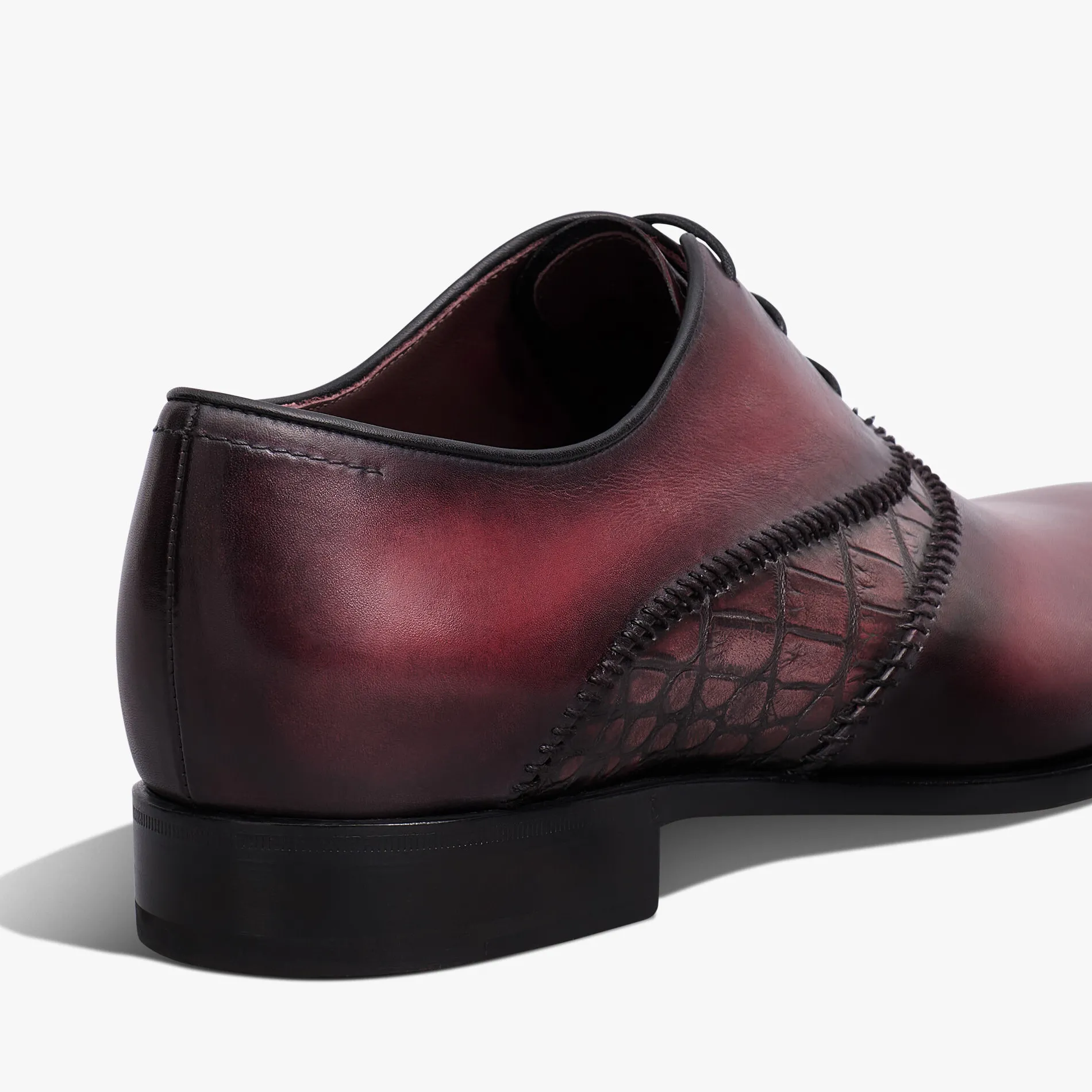Berluti Richelieu Rapiécé-Reprisé en cuir et cuir d'alligator | Richelieus & Derbies