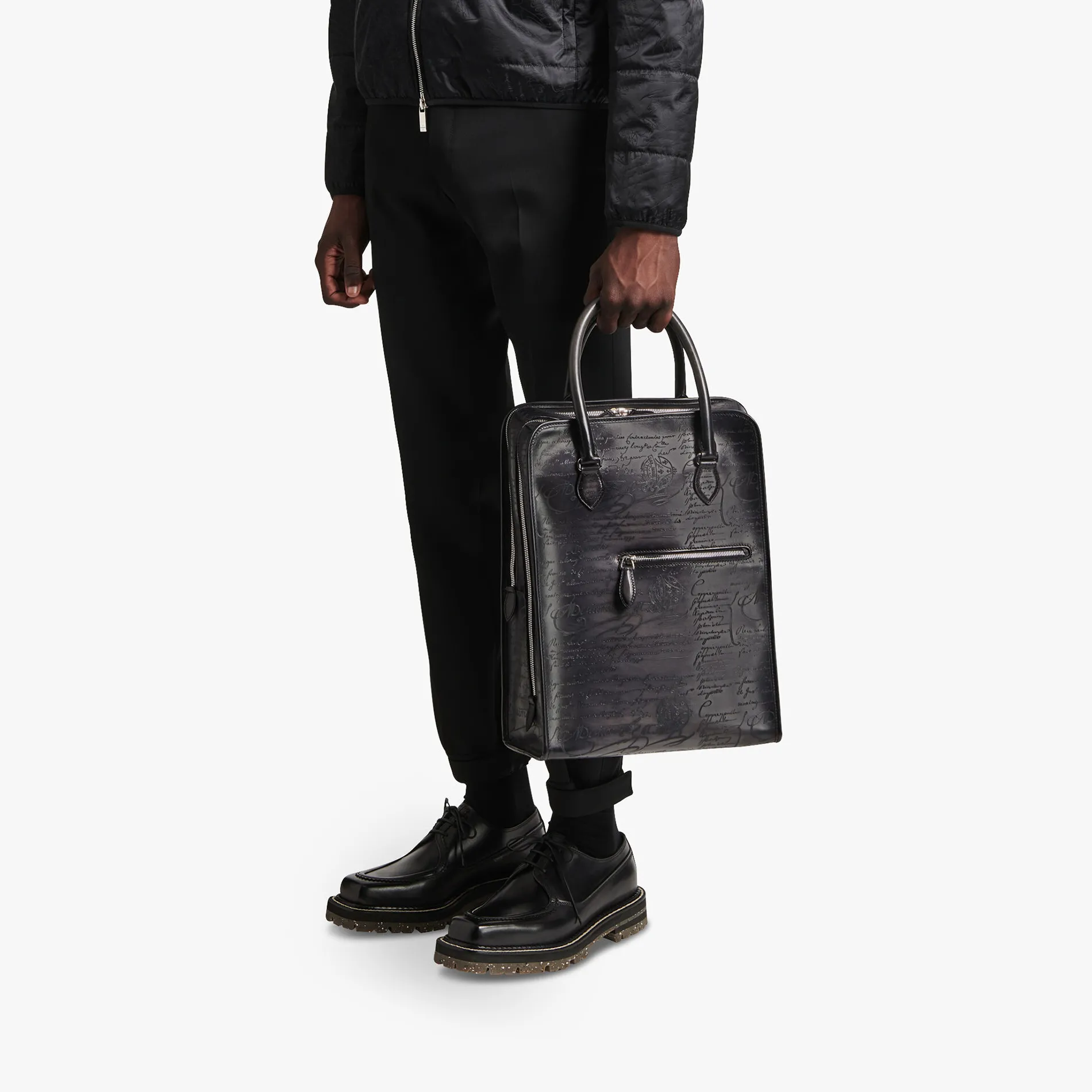 Berluti Sac &agrave; dos Premier Jour En Cuir Scritto | Sacs À Dos