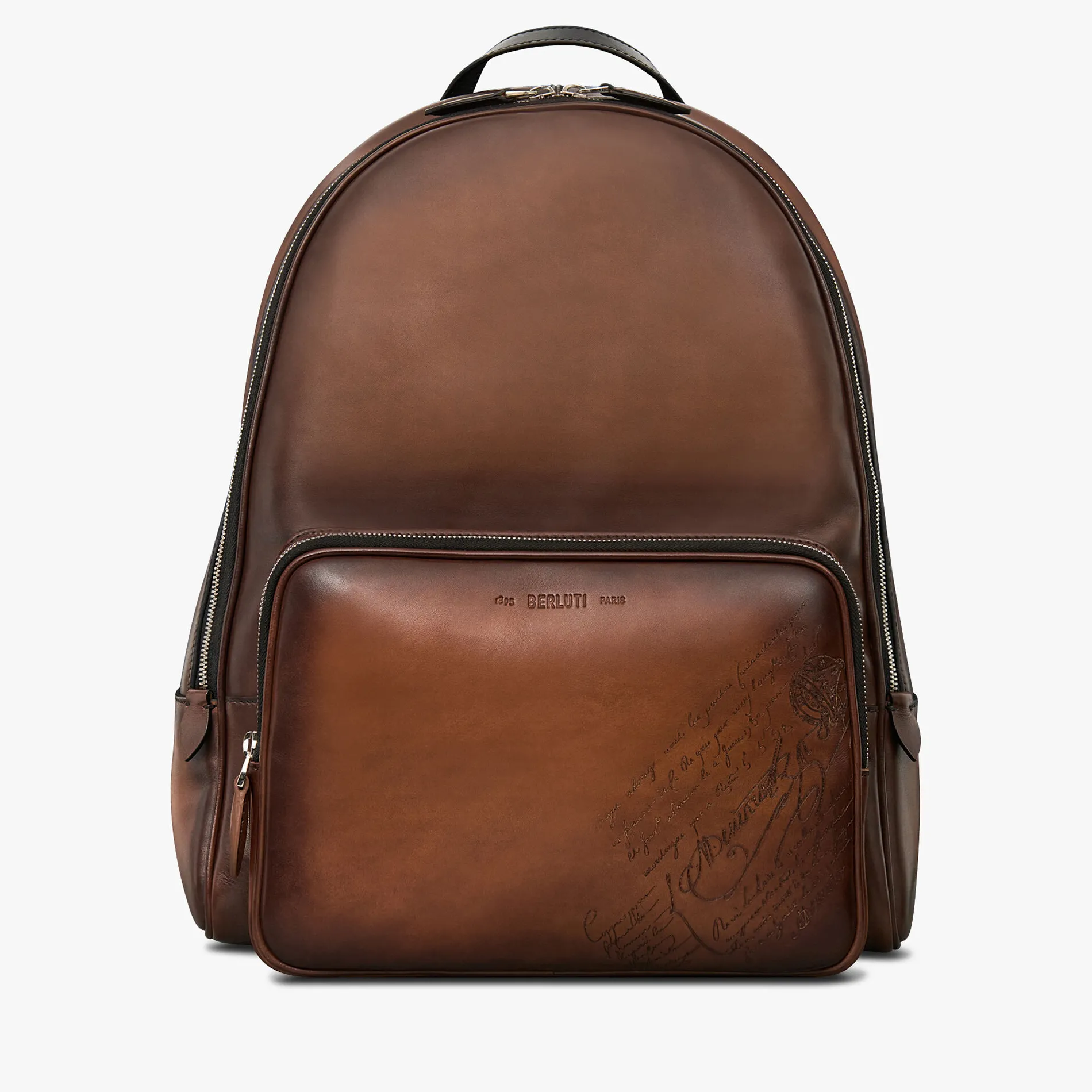 Berluti Sac &Agrave; Dos Time Off En Cuir Scritto Swipe | Sacs À Dos