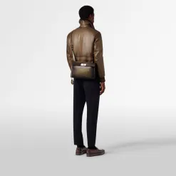Berluti Sac Bandouli&egrave;re E'Mio Messenger en Cuir Sritto | Sacs Bandoulière