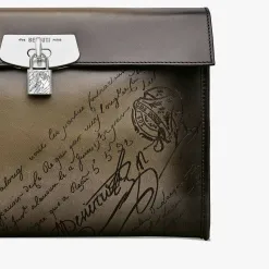 Berluti Sac Bandouli&egrave;re E'Mio Messenger en Cuir Sritto | Sacs Bandoulière