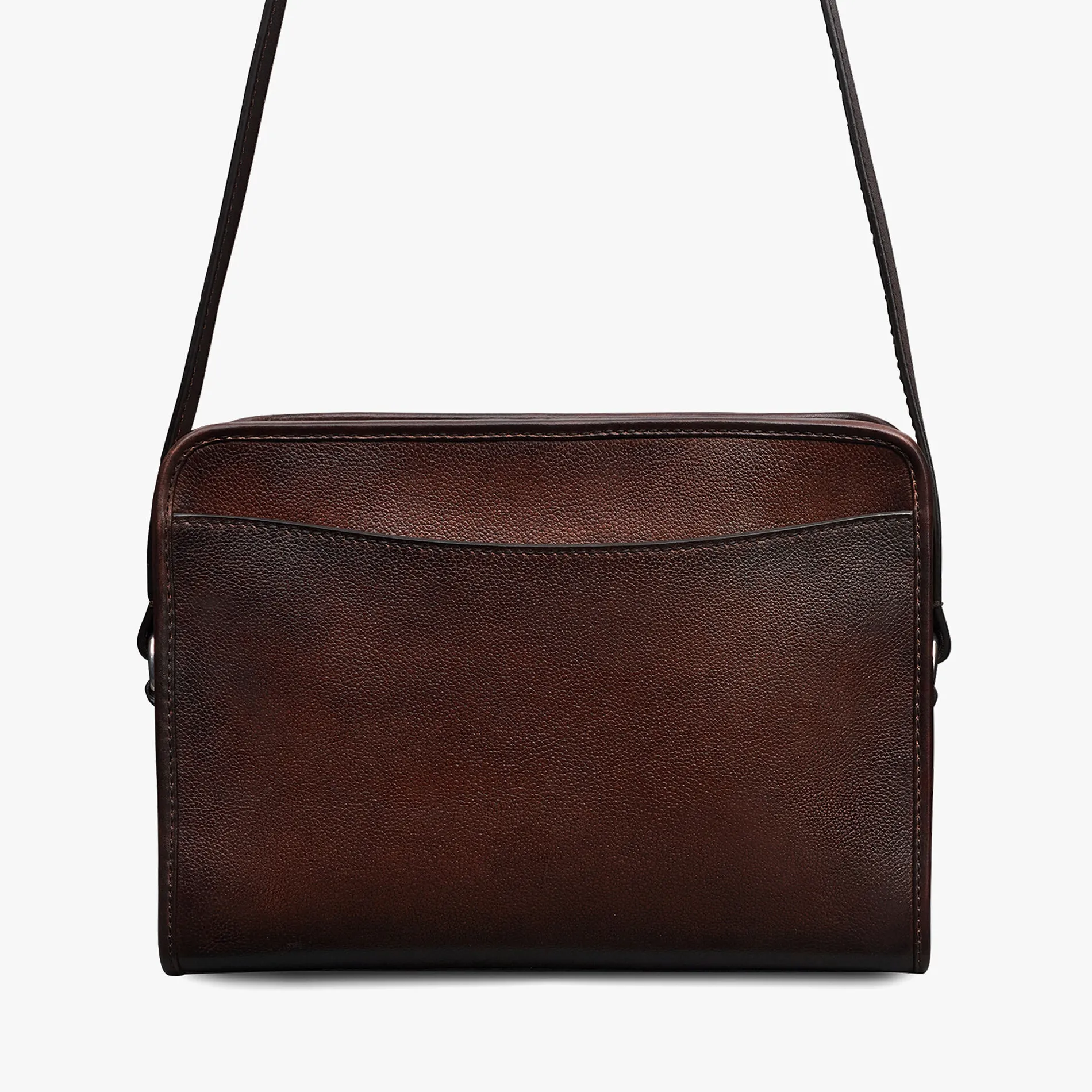 Berluti Sac Bandouli&egrave;re Journalier En Cuir Scritto | Sacs Bandoulière