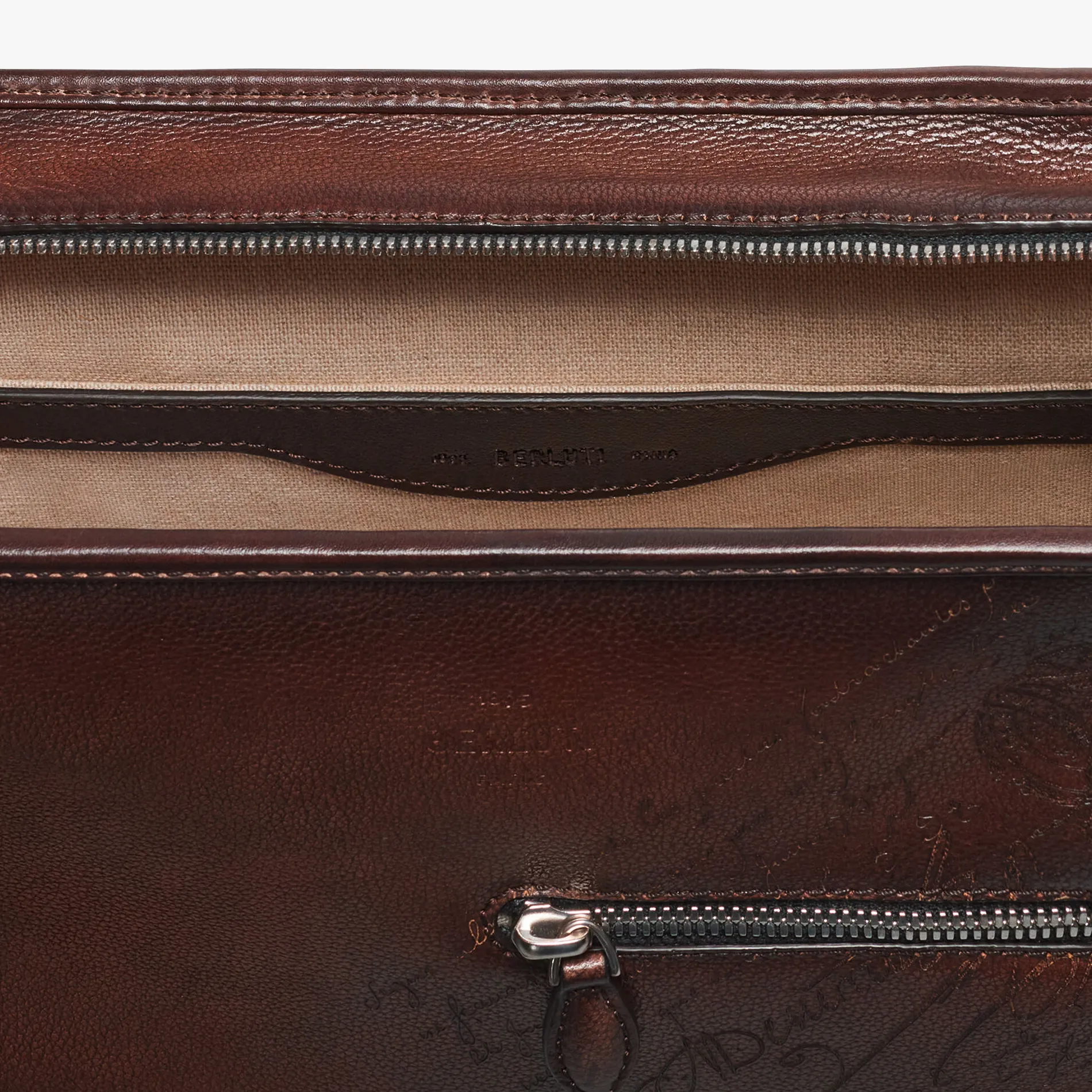 Berluti Sac Bandouli&egrave;re Journalier En Cuir Scritto | Sacs Bandoulière