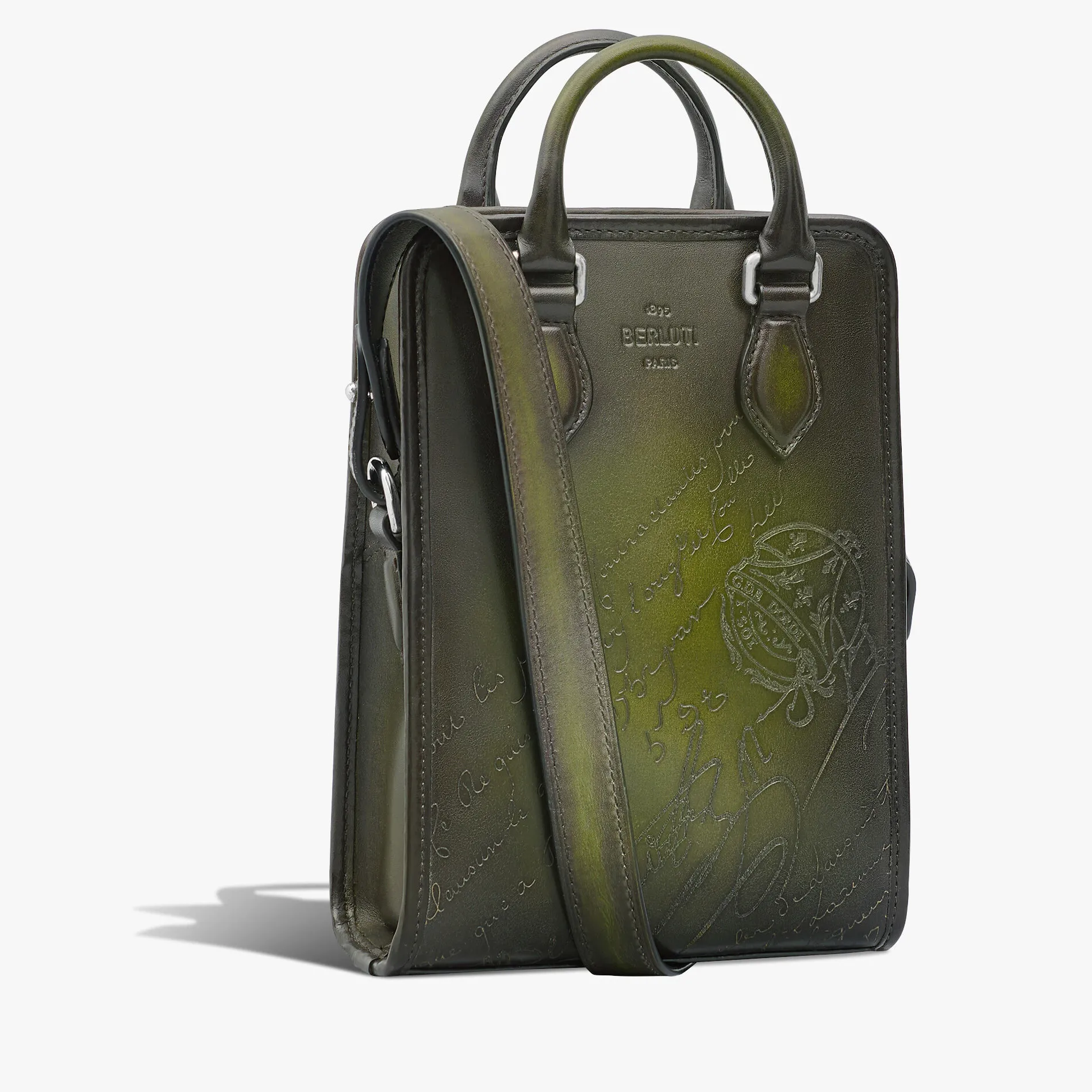 Berluti Sac Bandouli&egrave;re Premier Jour Gulliver En Cuir Scritto | Sacs Bandoulière | Sacs À Dos