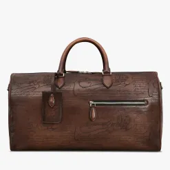 Berluti Sac de Voyage Jour Off Moyen Modèle En Cuir Scritto | Sacs De Voyage