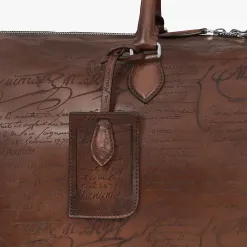 Berluti Sac de Voyage Jour Off Moyen Mod&egrave;le En Cuir Scritto | Sacs De Voyage