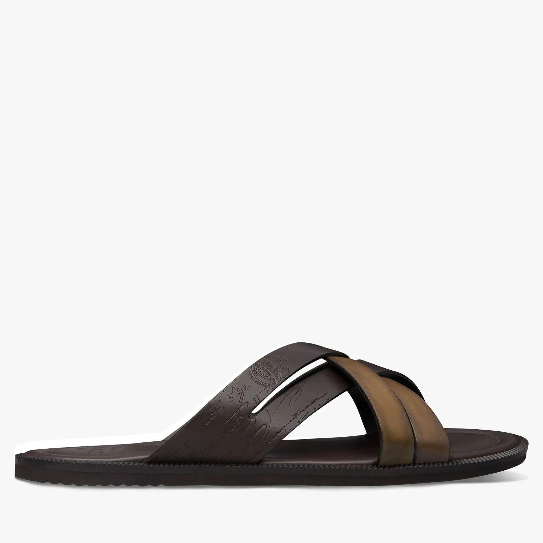 Berluti Sandale Sifnos En Cuir Scritto | Sandales