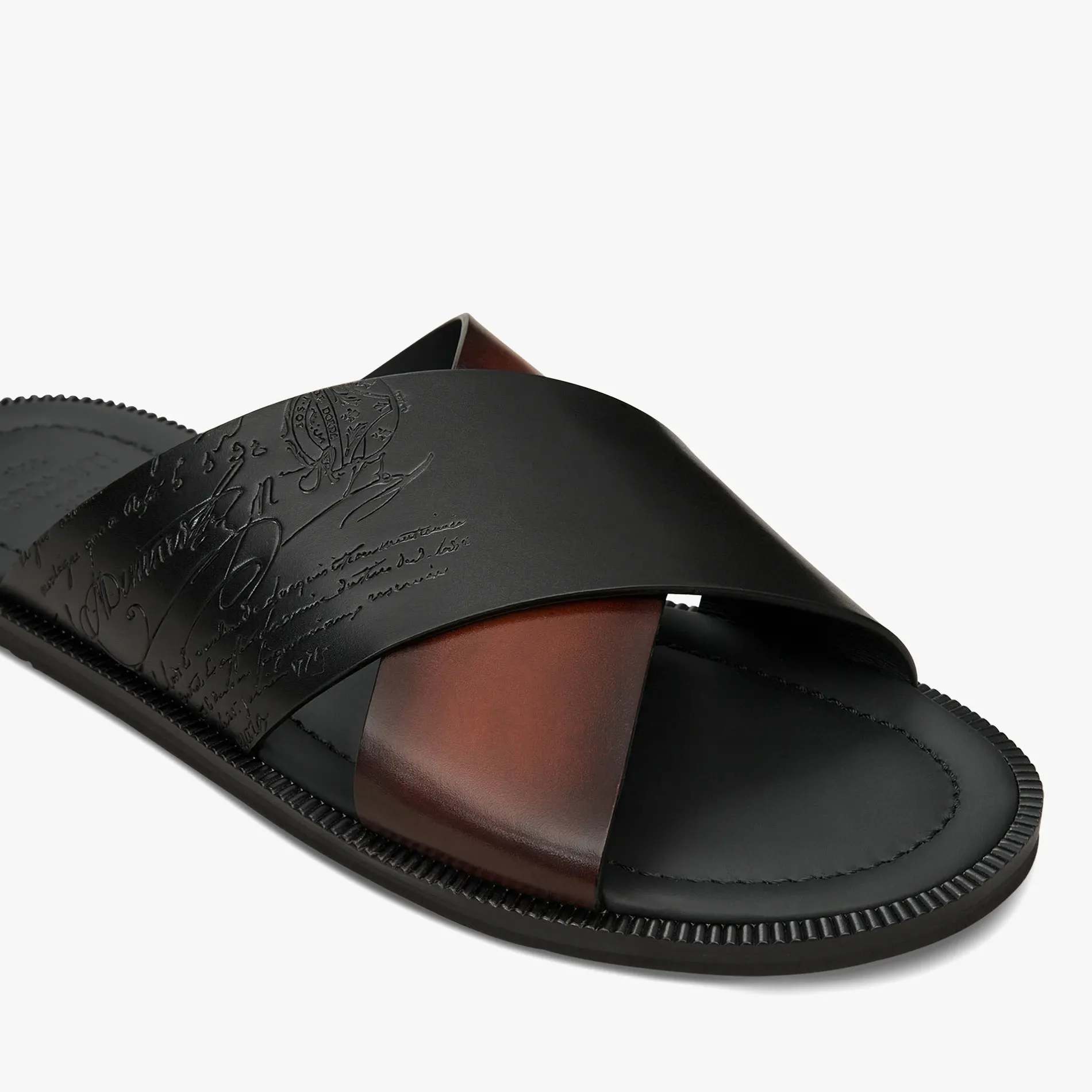 Berluti Sandale Sifnos En Cuir Scritto | Sandales