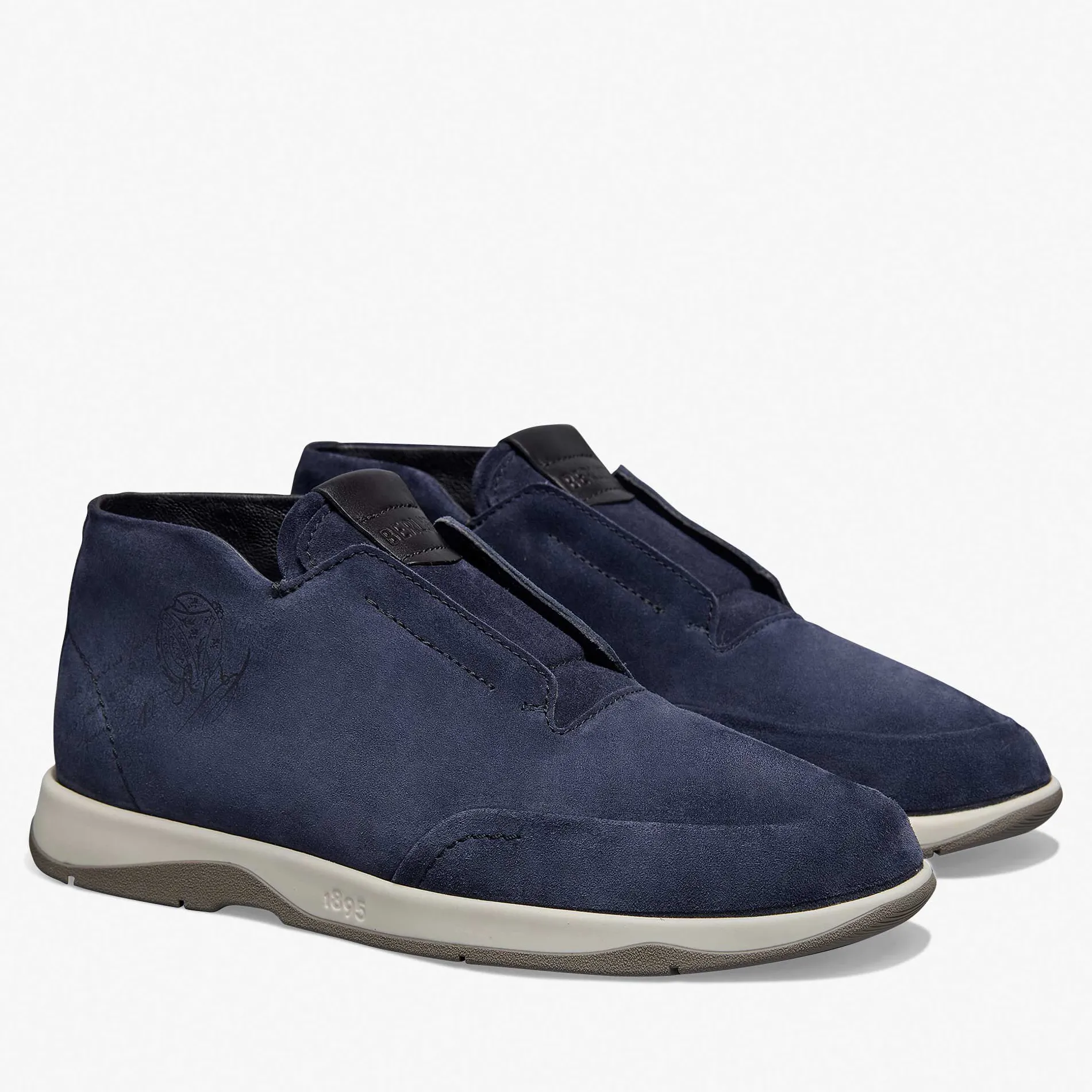 Berluti Slip On &Eacute;chapp&eacute;e En Su&egrave;de Scritto | Bottines
