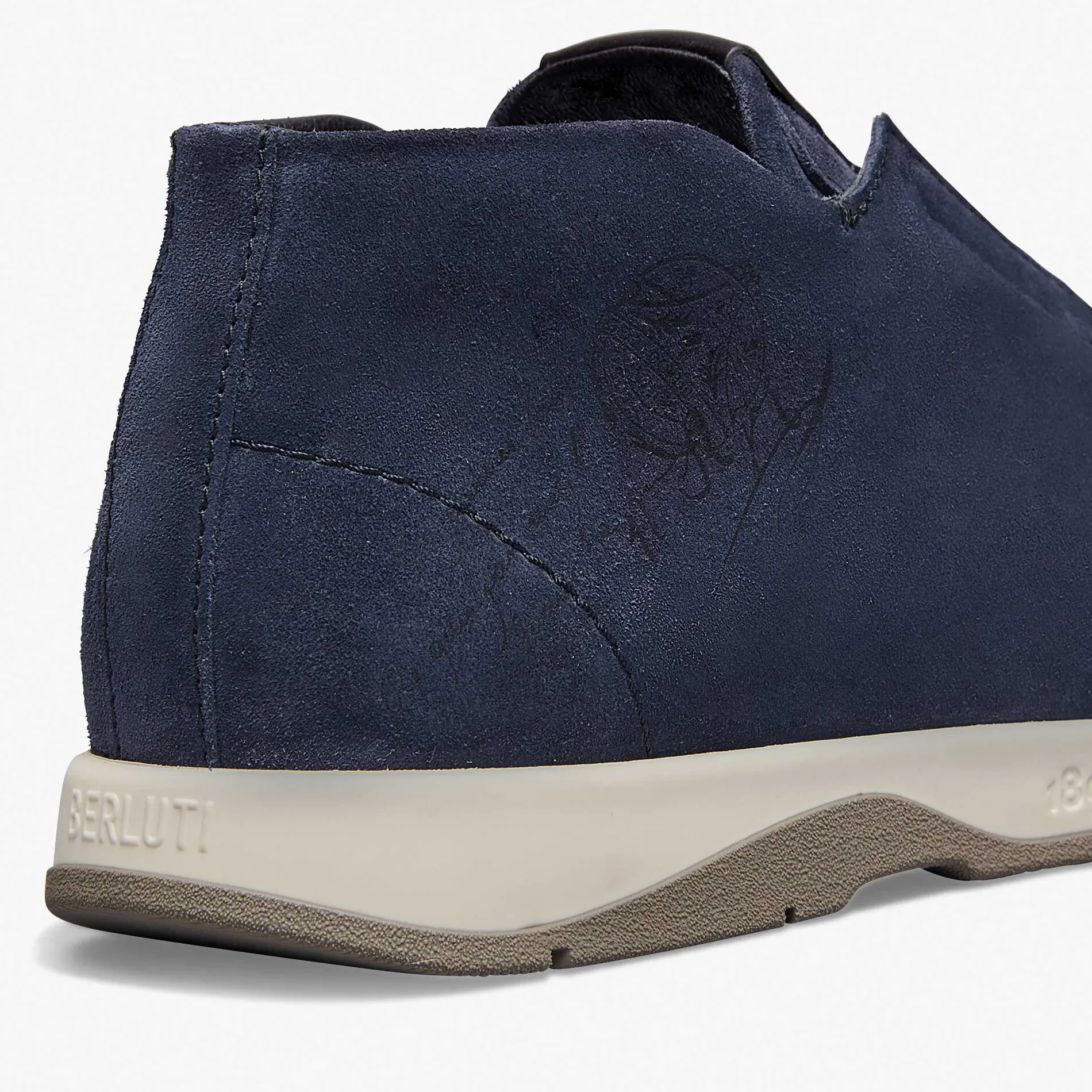 Berluti Slip On &Eacute;chapp&eacute;e En Su&egrave;de Scritto | Bottines