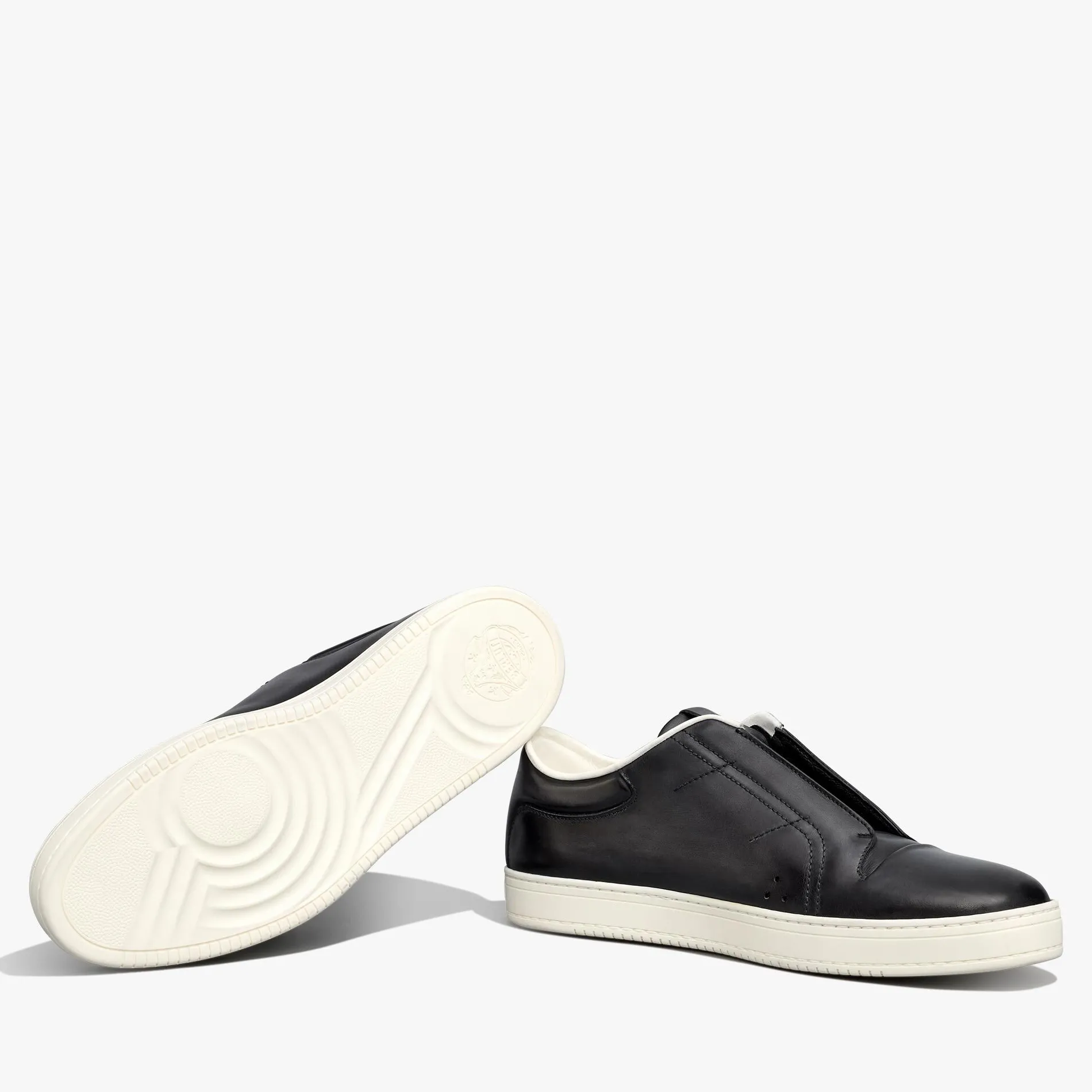 Berluti Slip On Playtime En Cuir Scritto | Sneakers