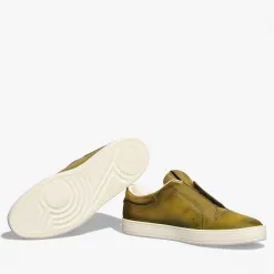 Berluti Slip On Playtime En Cuir Scritto | Sneakers