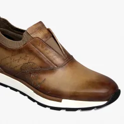 Berluti Slip On Sneaker Fast Track En Cuir Et Maille | Sneakers
