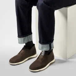 Berluti Slip-On Echapp&eacute;e En Veau Velours | Sneakers