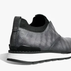 Berluti Slip-on sneaker Fast Track En Cuir D'Alligator Et Cachemire | Sneakers