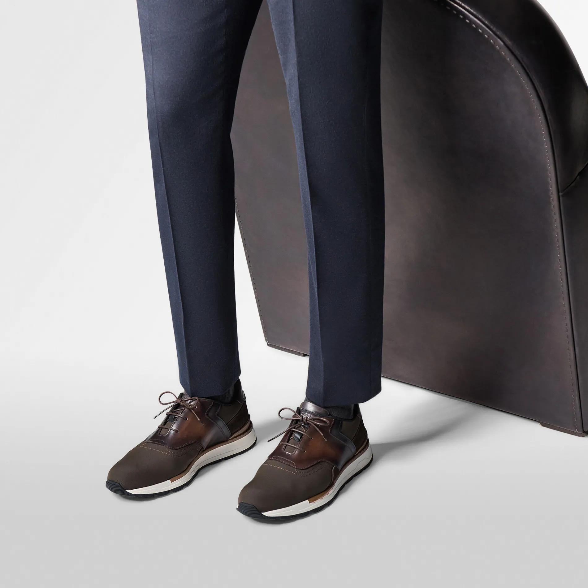 Berluti Sneaker Fast Track En Cuir Et Nylon | Sneakers