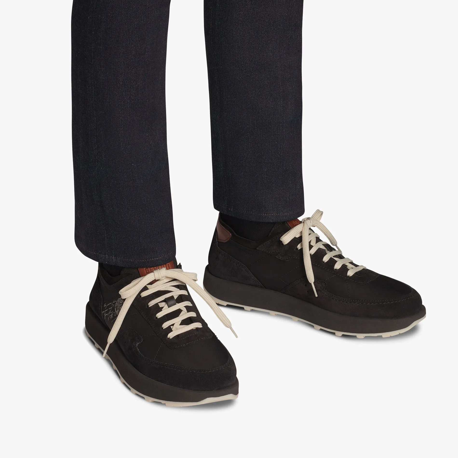 Berluti Sneaker Light Track En Veau Velours Et Nylon | Sneakers