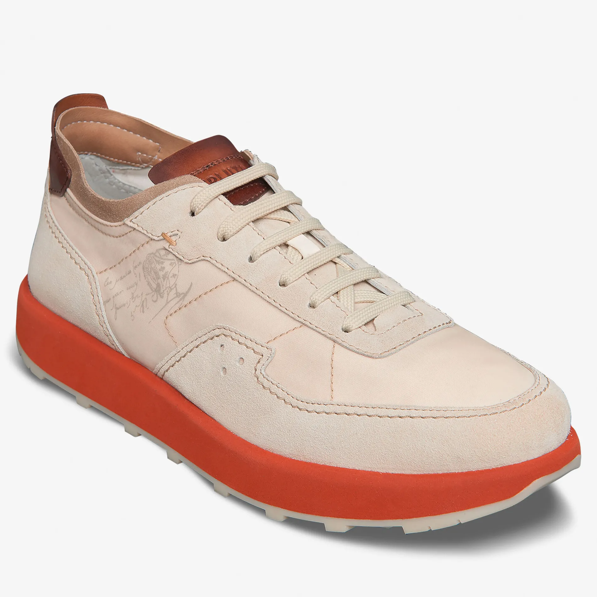 Berluti Sneaker Light Track En Veau Velours Et Nylon | Sneakers