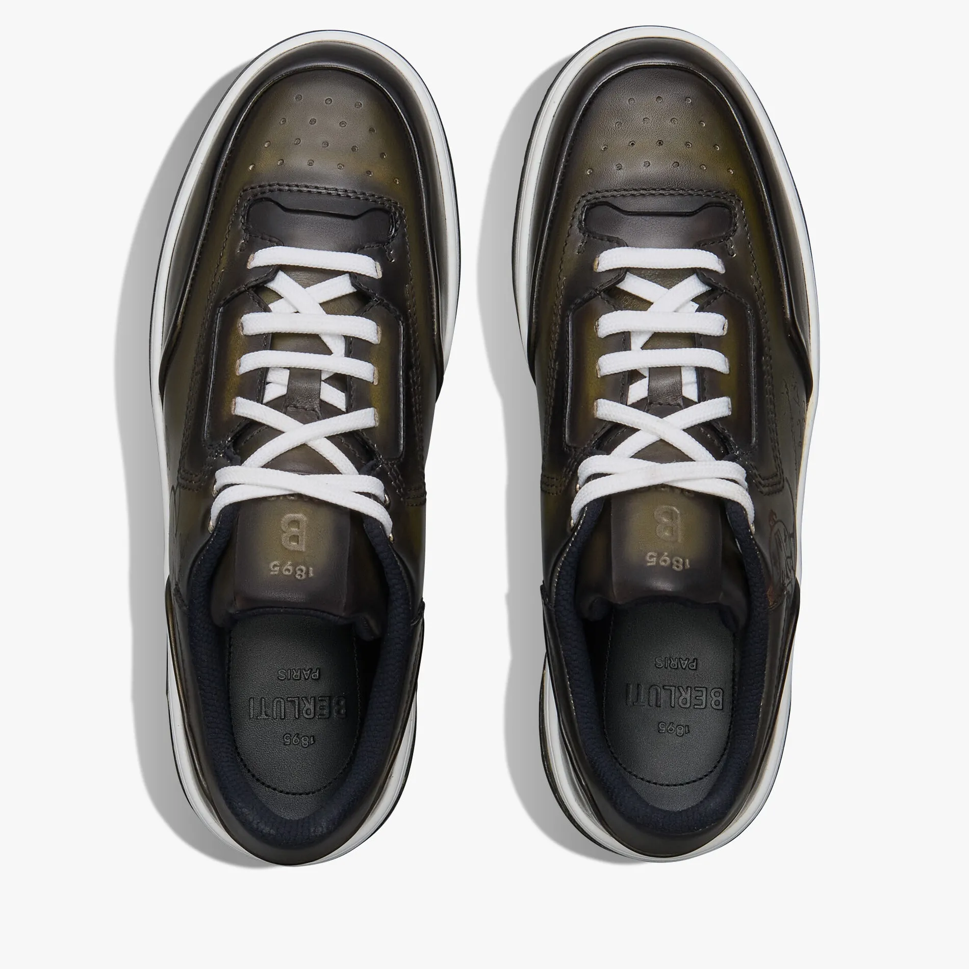 Berluti Sneaker Playoff En Cuir De Veau Venezia Scritto | Sneakers