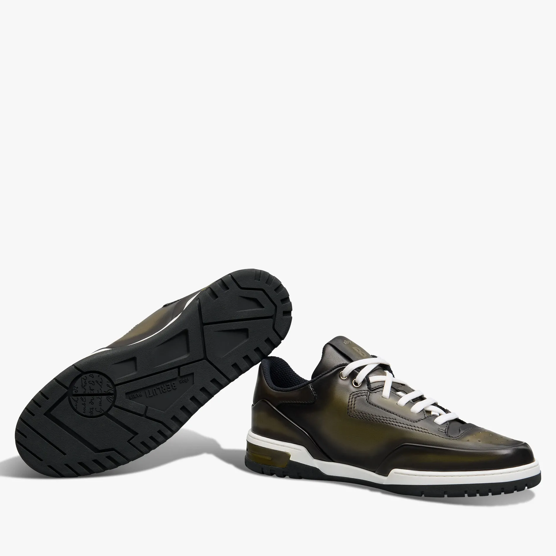 Berluti Sneaker Playoff En Cuir De Veau Venezia Scritto | Sneakers