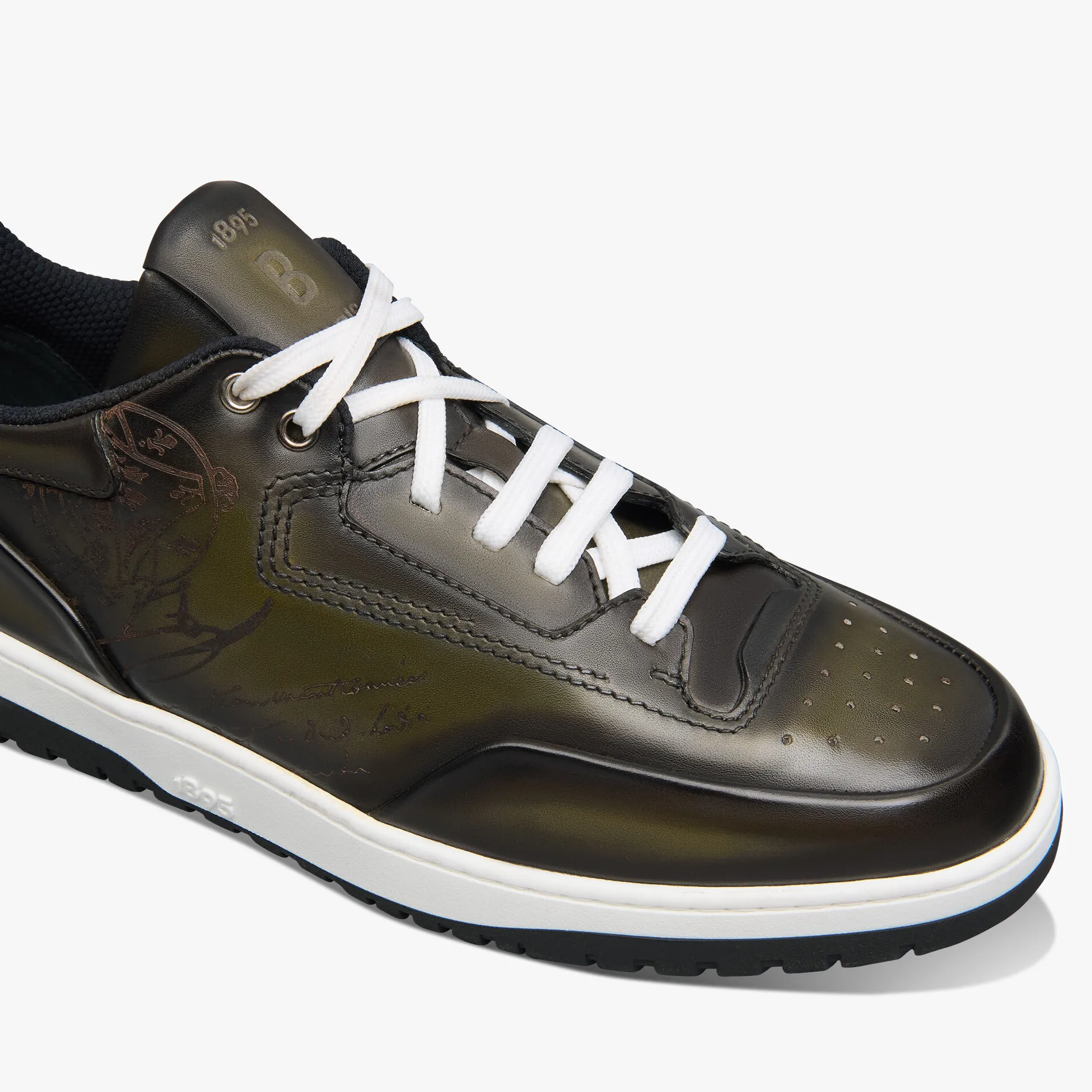 Berluti Sneaker Playoff En Cuir De Veau Venezia Scritto | Sneakers