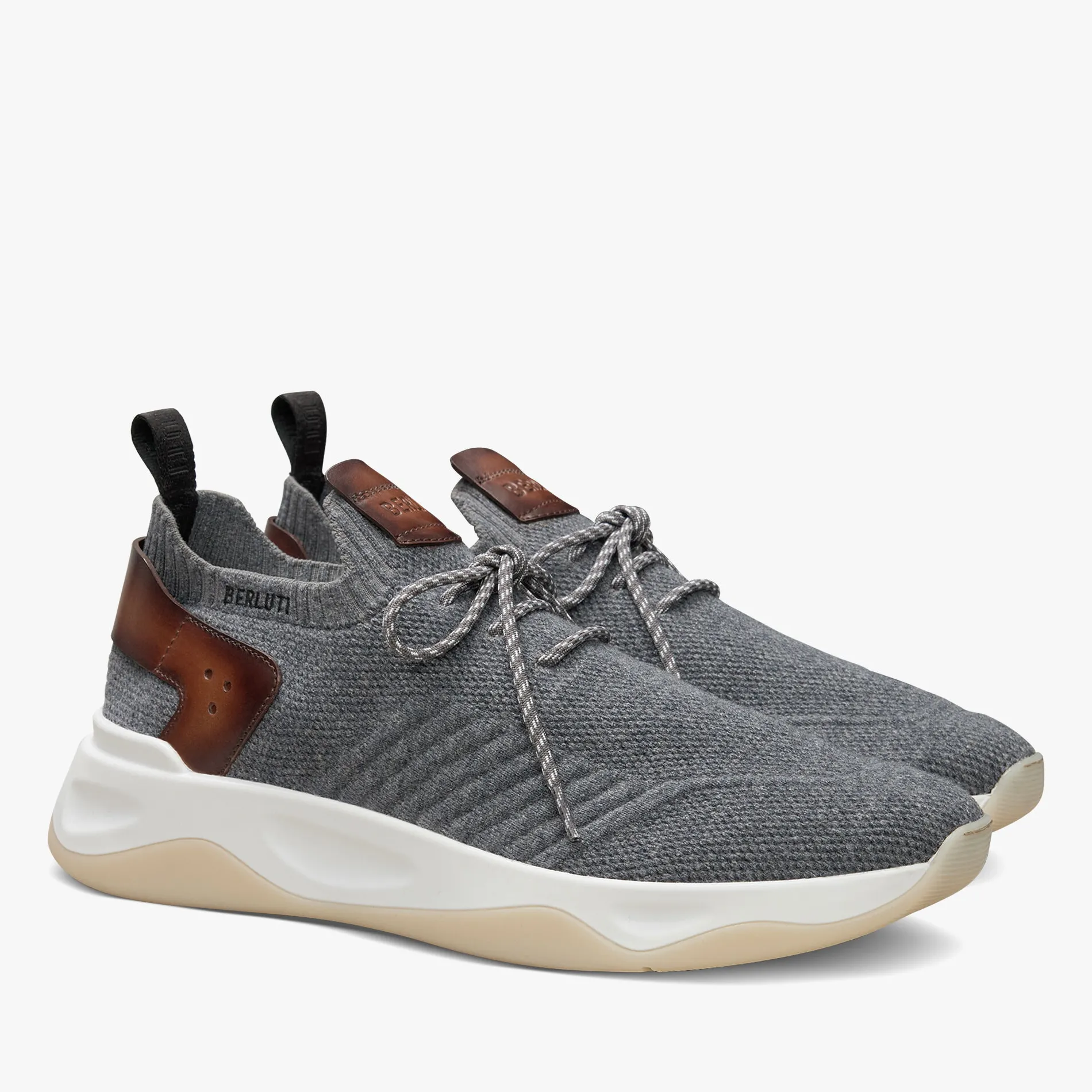 Berluti Sneaker Shadow En Cachemire Et Cuir | Sneakers | Shadow