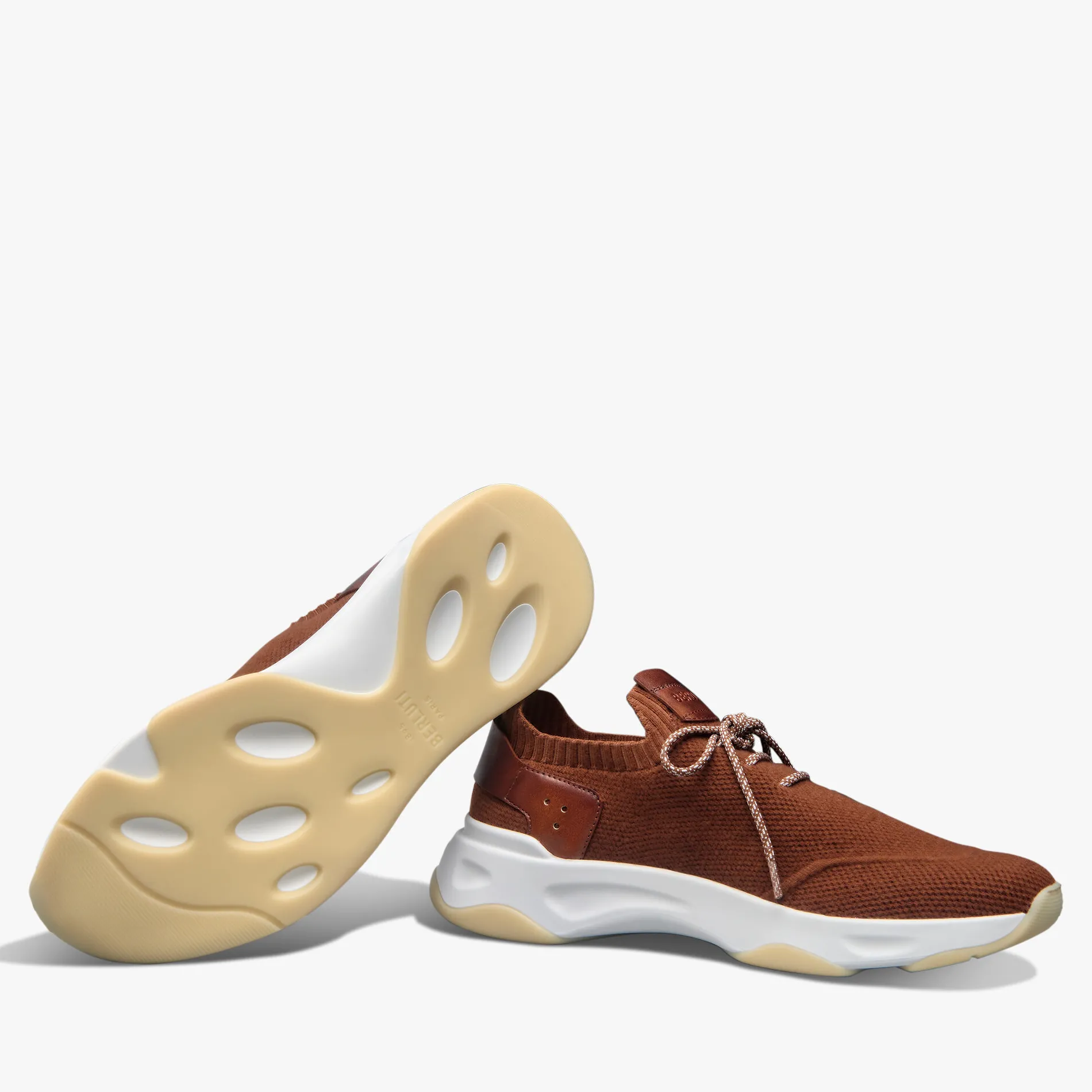 Berluti Sneaker Shadow En Cachemire Et Cuir | Sneakers | Shadow