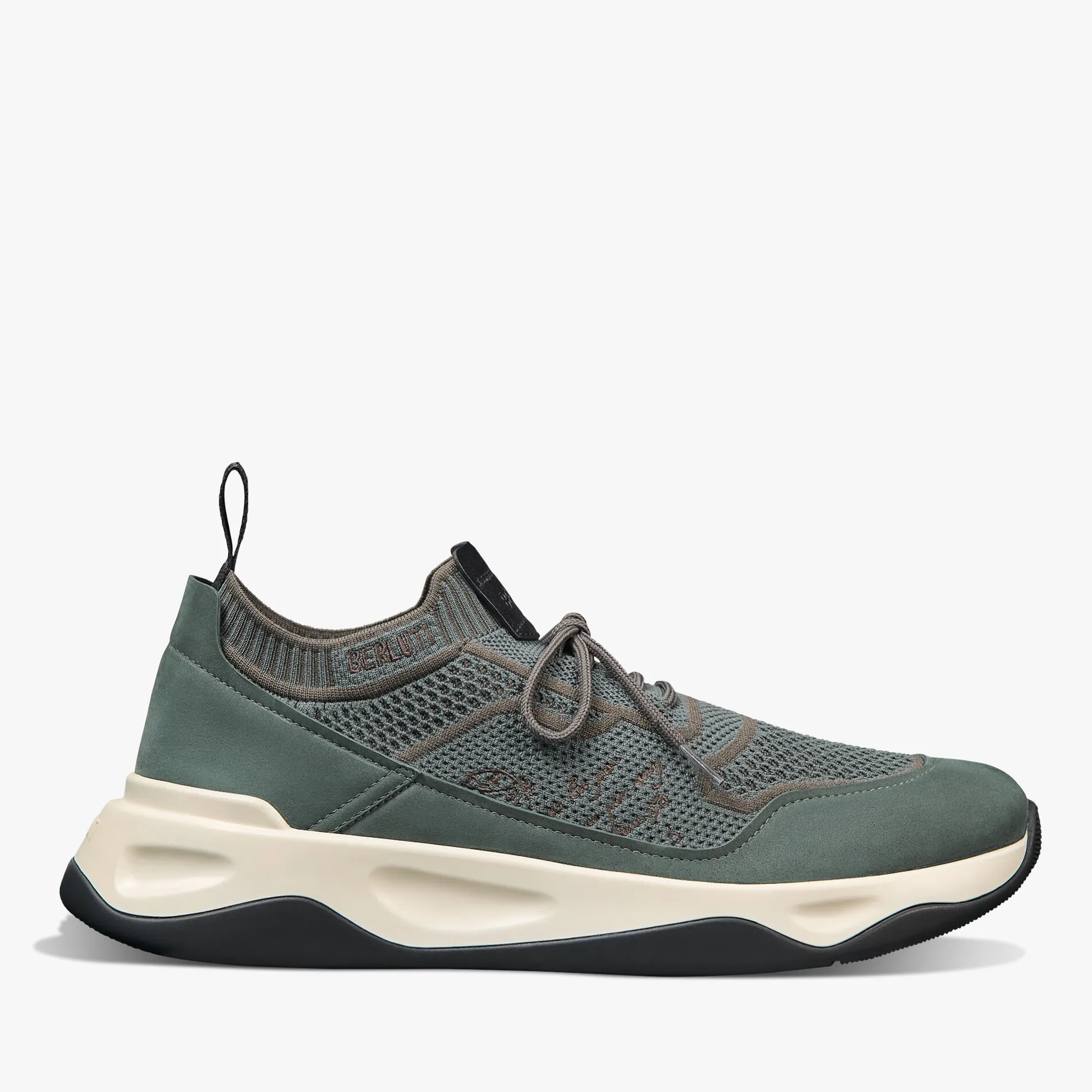 Berluti Sneaker Shadow En Maille Scritto Et Cuir Nubuck | Sneakers | Shadow