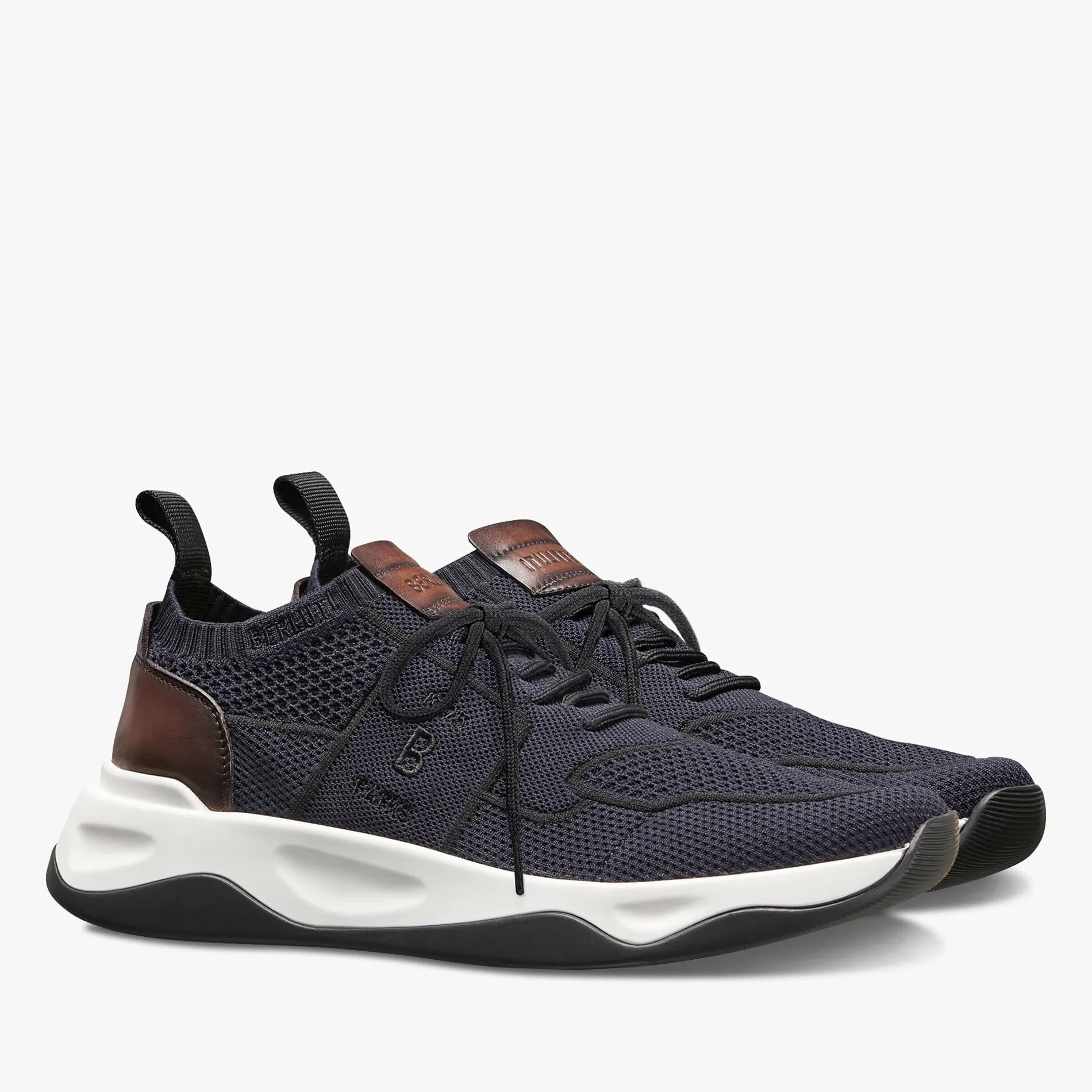 Berluti Sneaker Shadow En Maille Et Cuir | Sneakers | Shadow